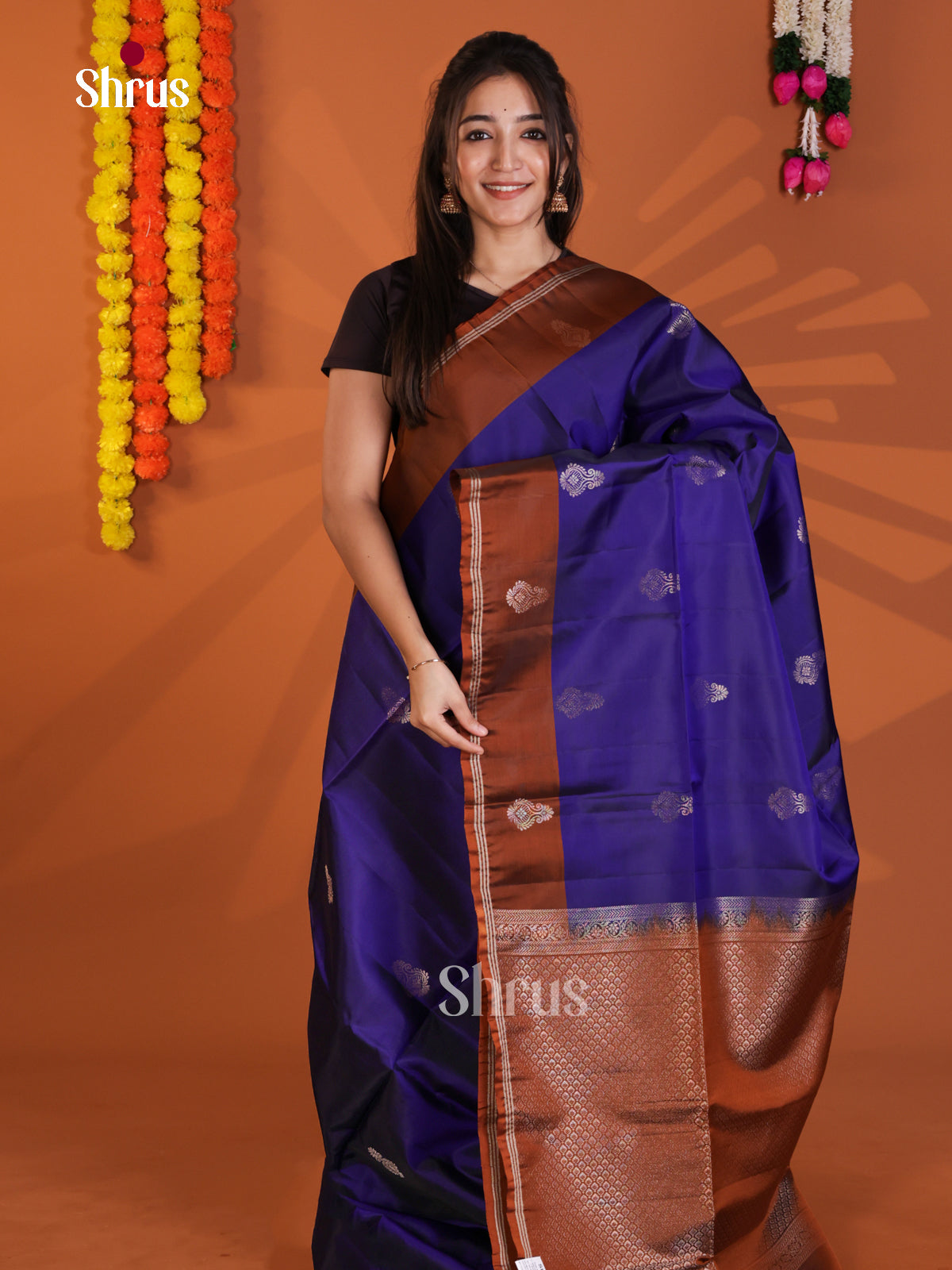 DLS30333 - Softsilk-halfpure Saree - Shop on Shrus.com