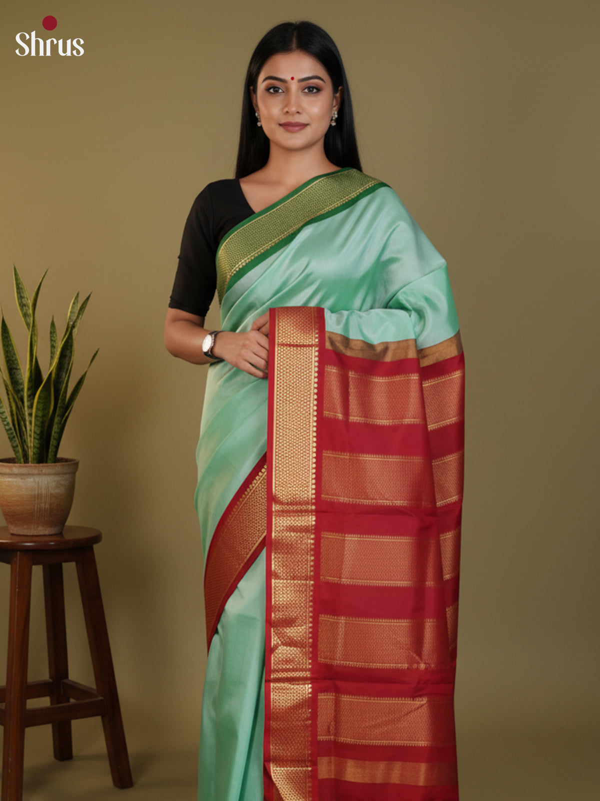 DLS30340 - Kanchipuram silk 9Yards Saree