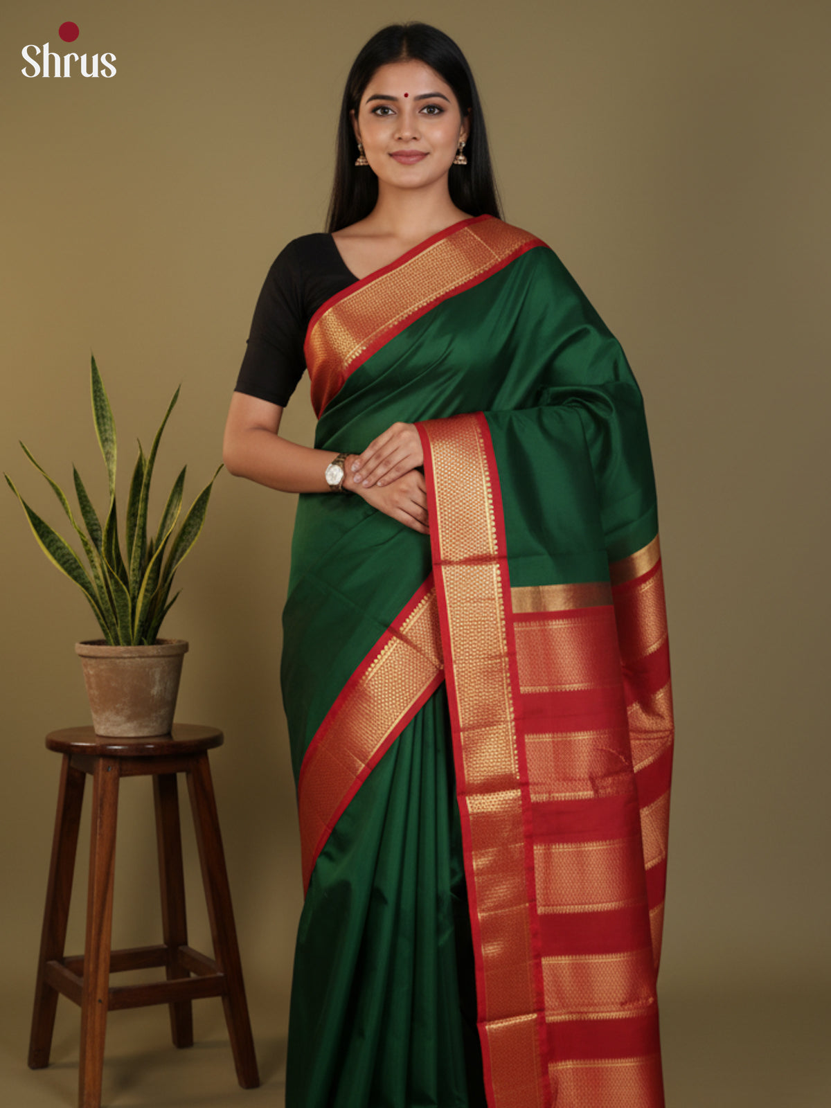 DLS30349 - Kanchipuram silk 9Yards Saree