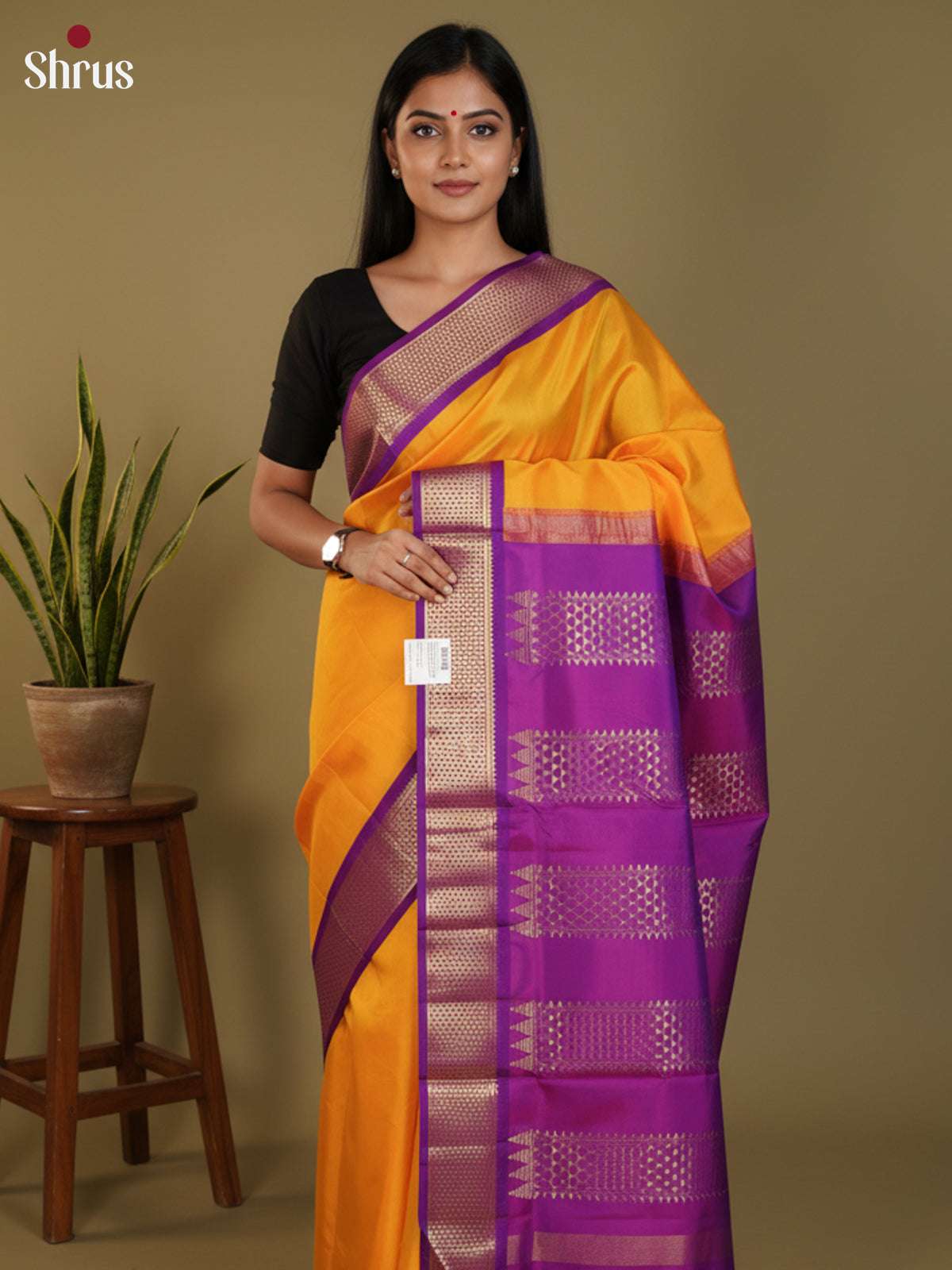 DLS30353 - Kanchipuram silk 9Yards Saree
