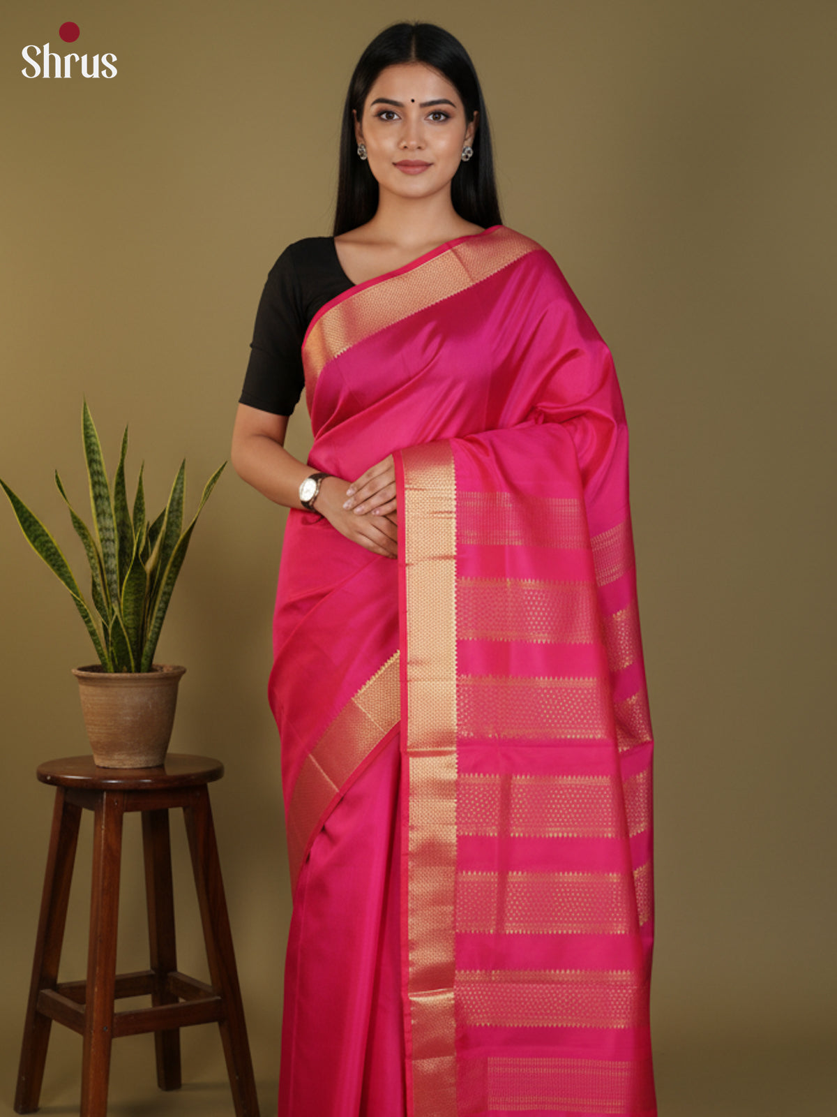 DLS30365 - Kanchipuram silk 9Yards Saree
