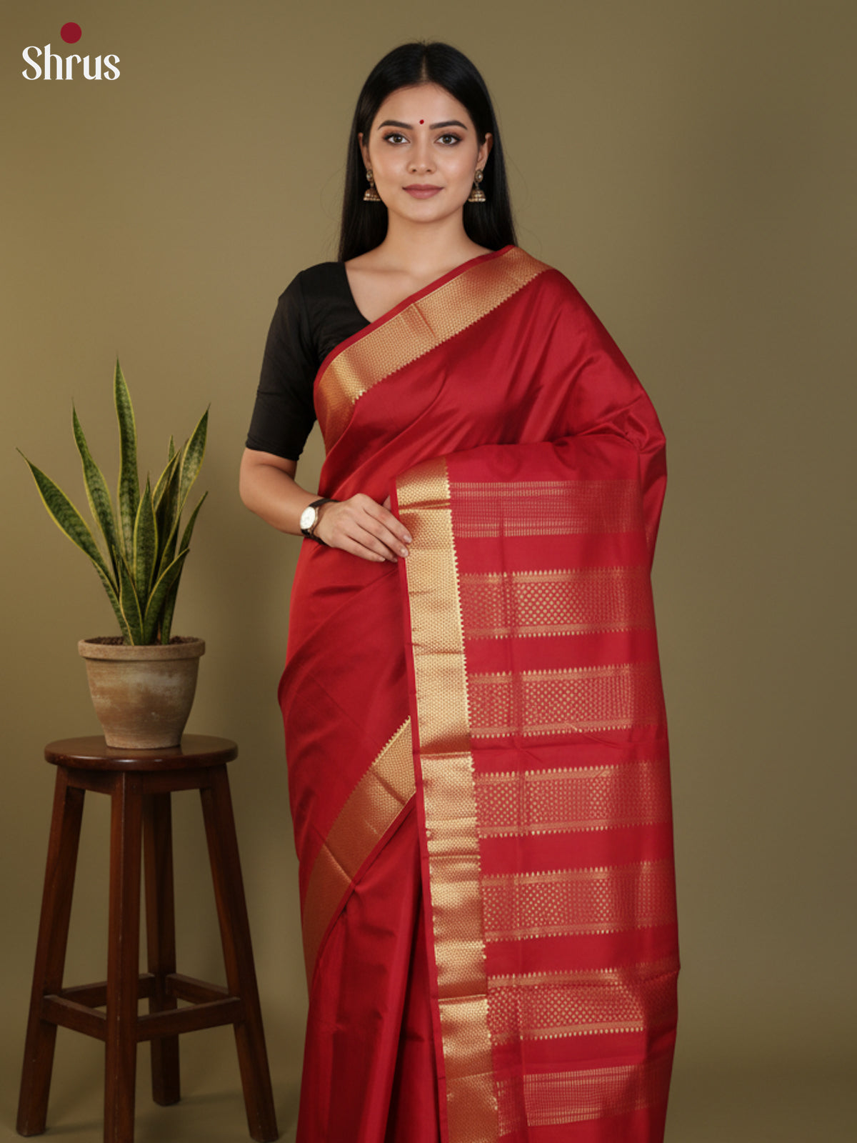 DLS30368 - Kanchipuram silk 9Yards Saree