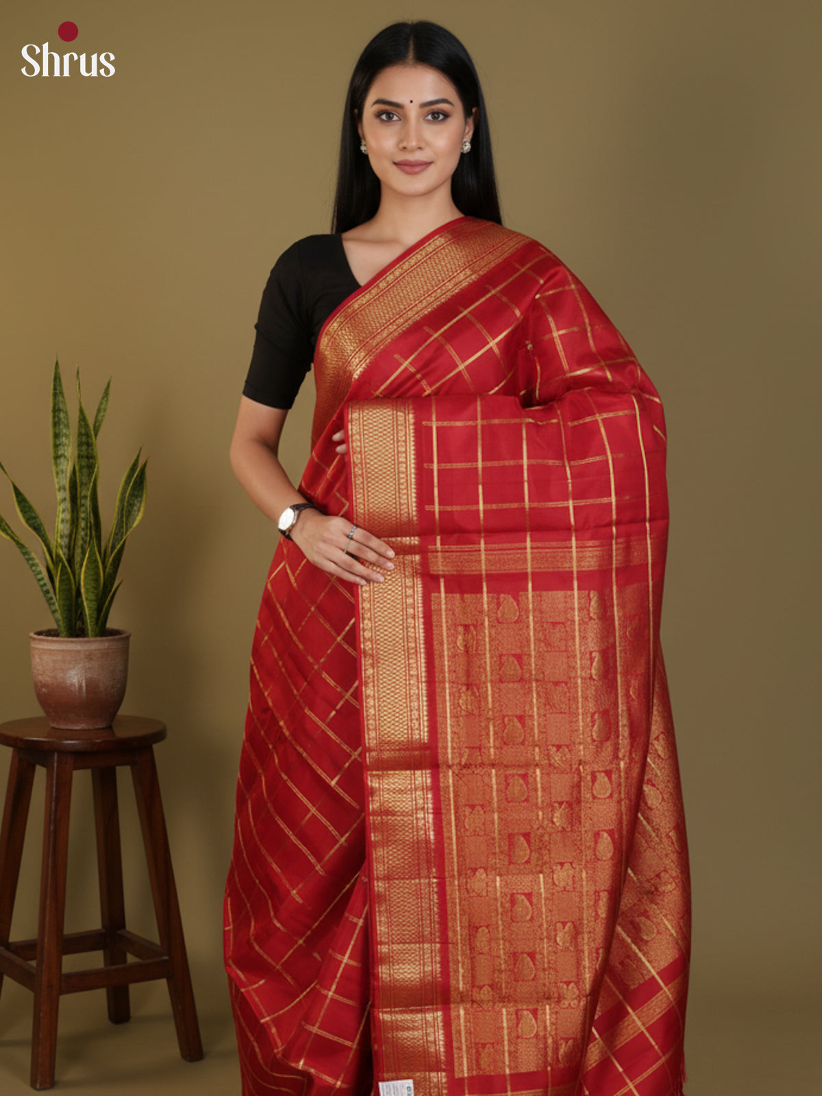 DLS30370 - Kanchipuram silk 9Yards Saree