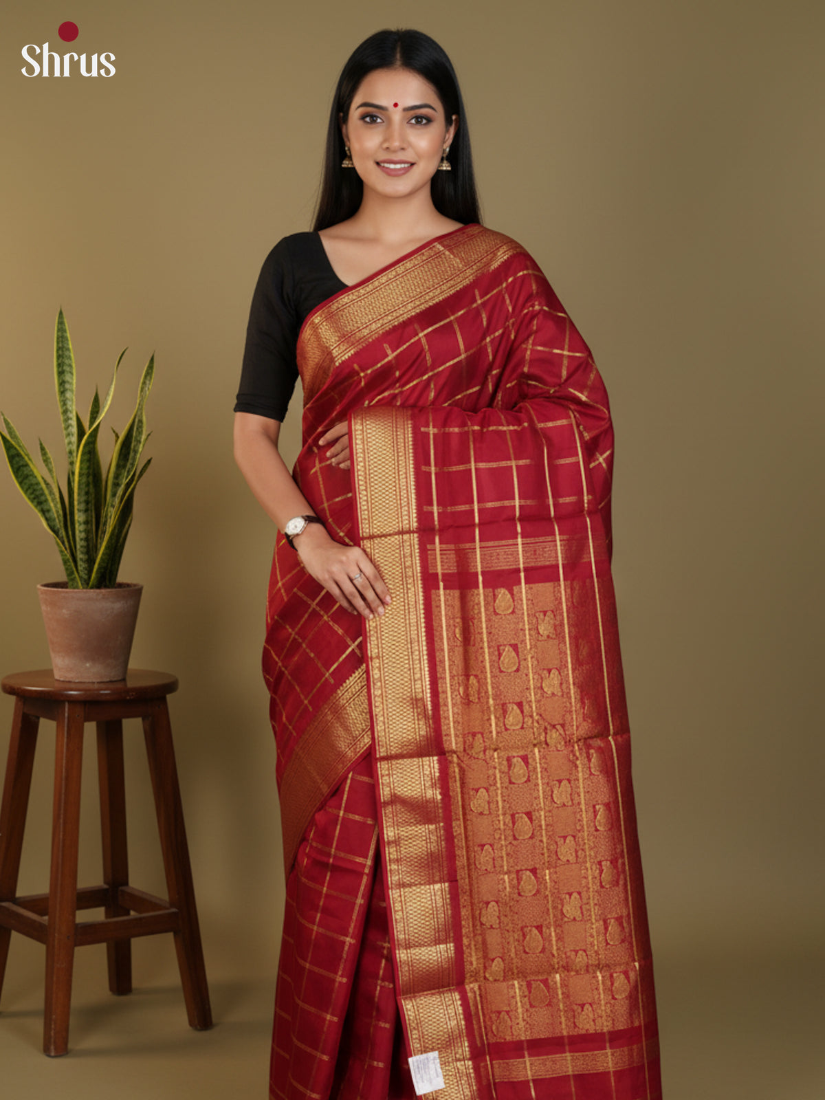 DLS30371 - Kanchipuram silk 9Yards Saree