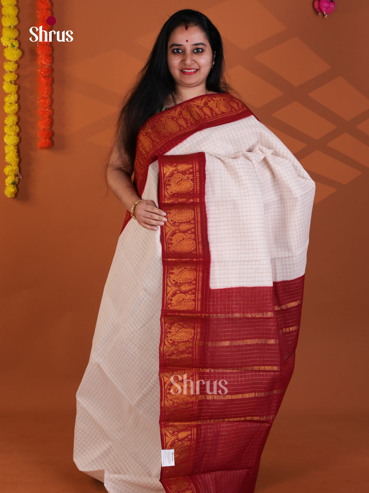 DLS31033 - Sungudi Cotton Saree