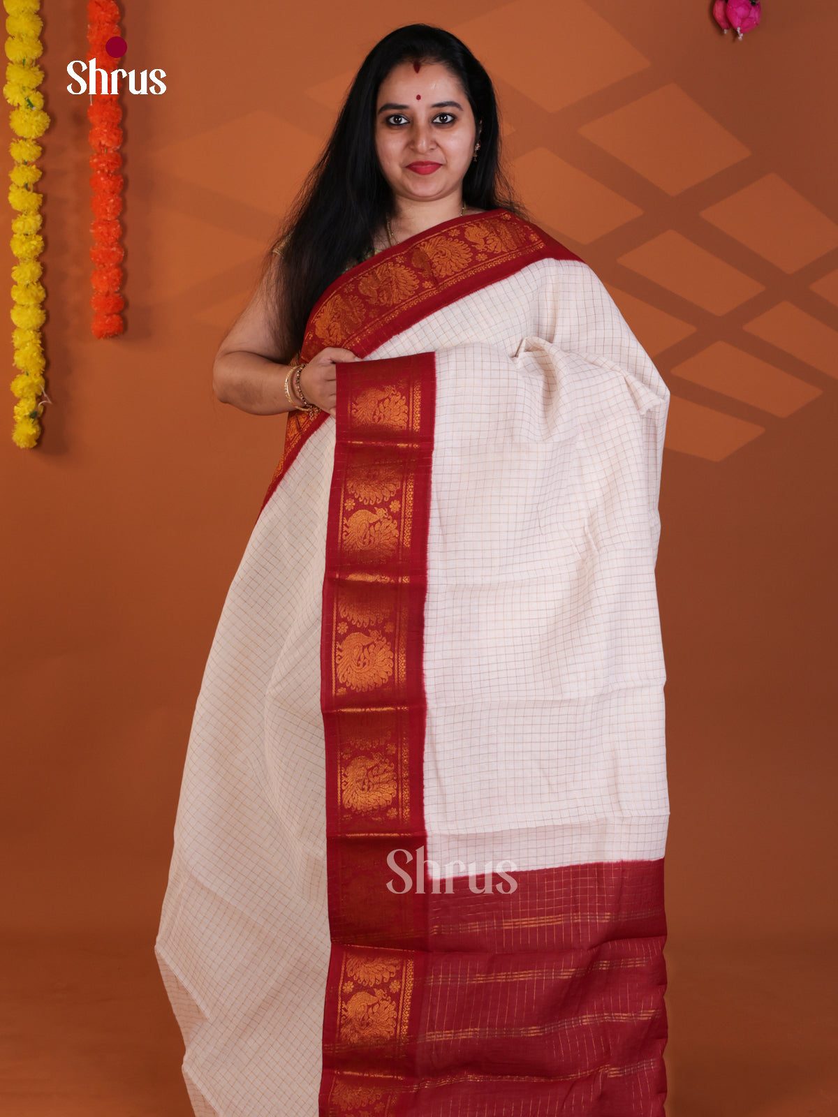 DLS31040 - Sungudi Cotton Saree
