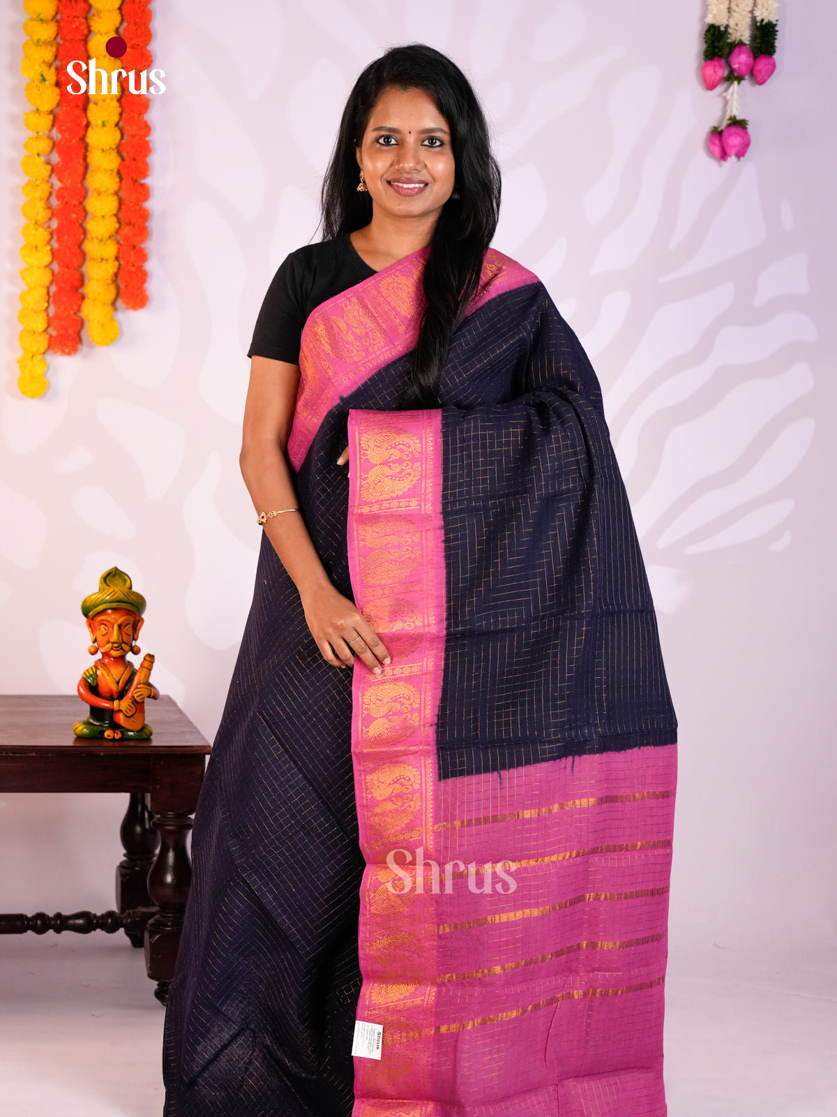 DLS31044 - Sungudi Cotton Saree