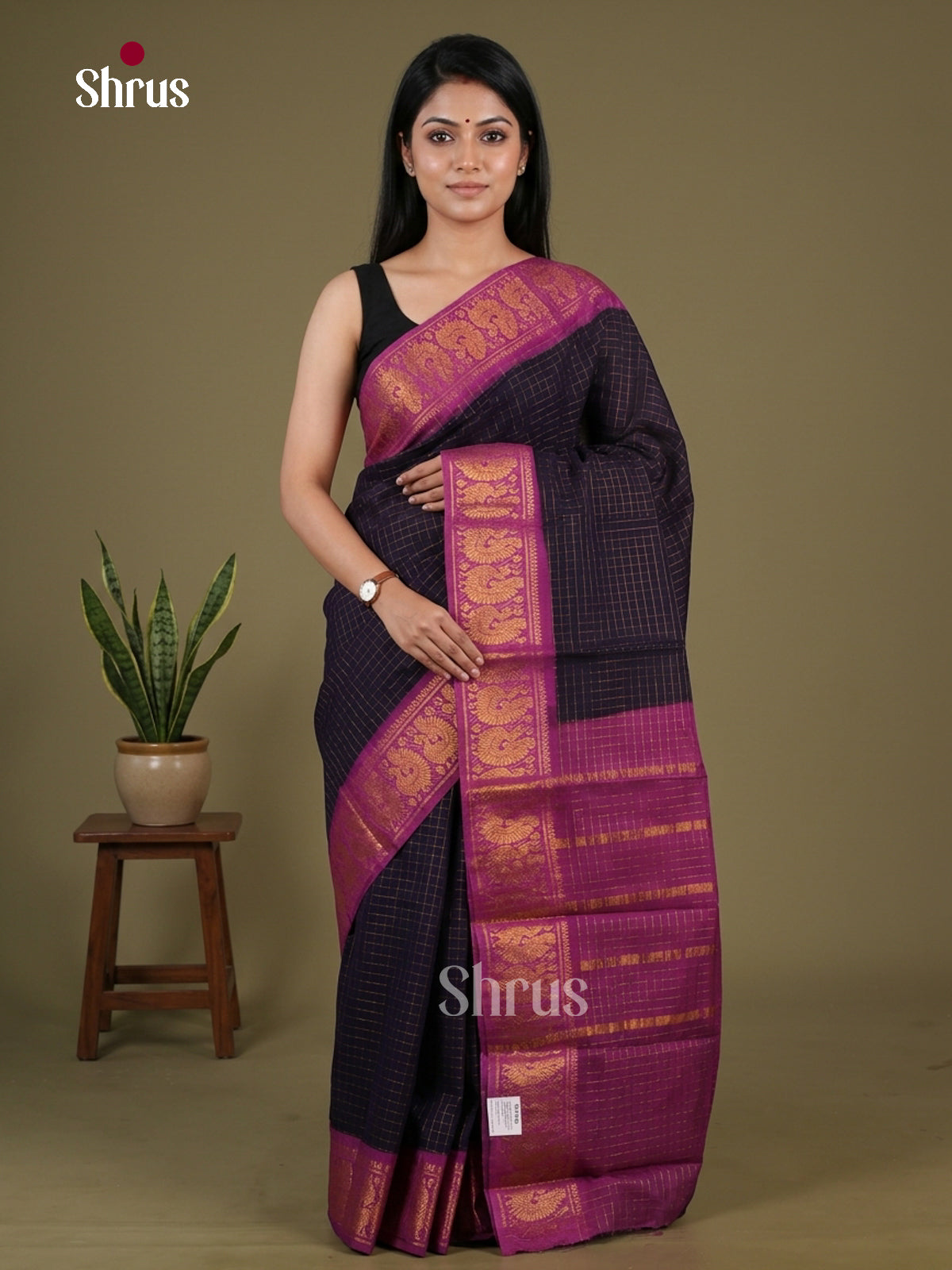 DLS31053 - Sungudi Cotton Saree