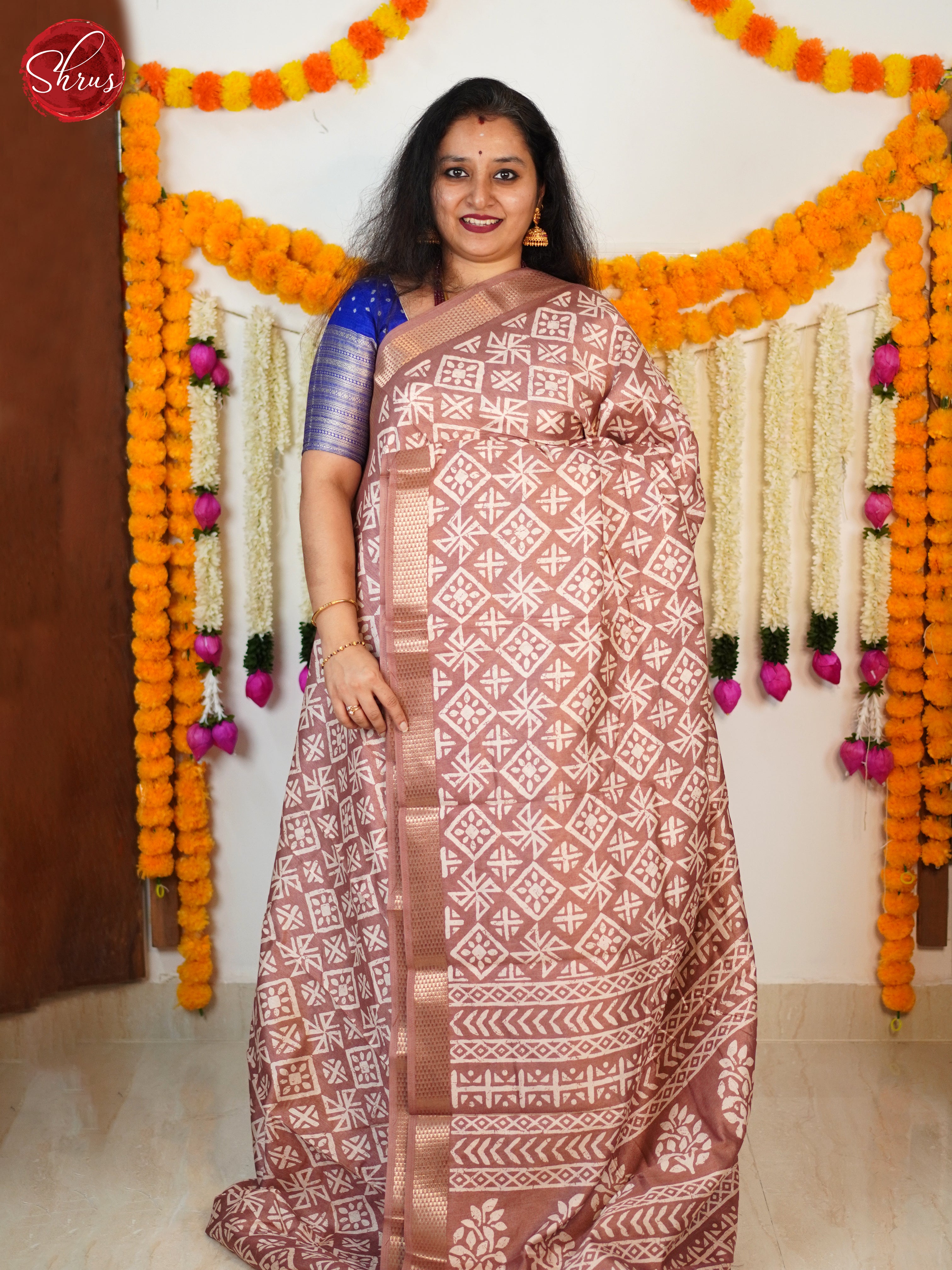 Onion Pink(Single Tone)- Semi Matka Cotton Saree - Shop on ShrusEternity.com