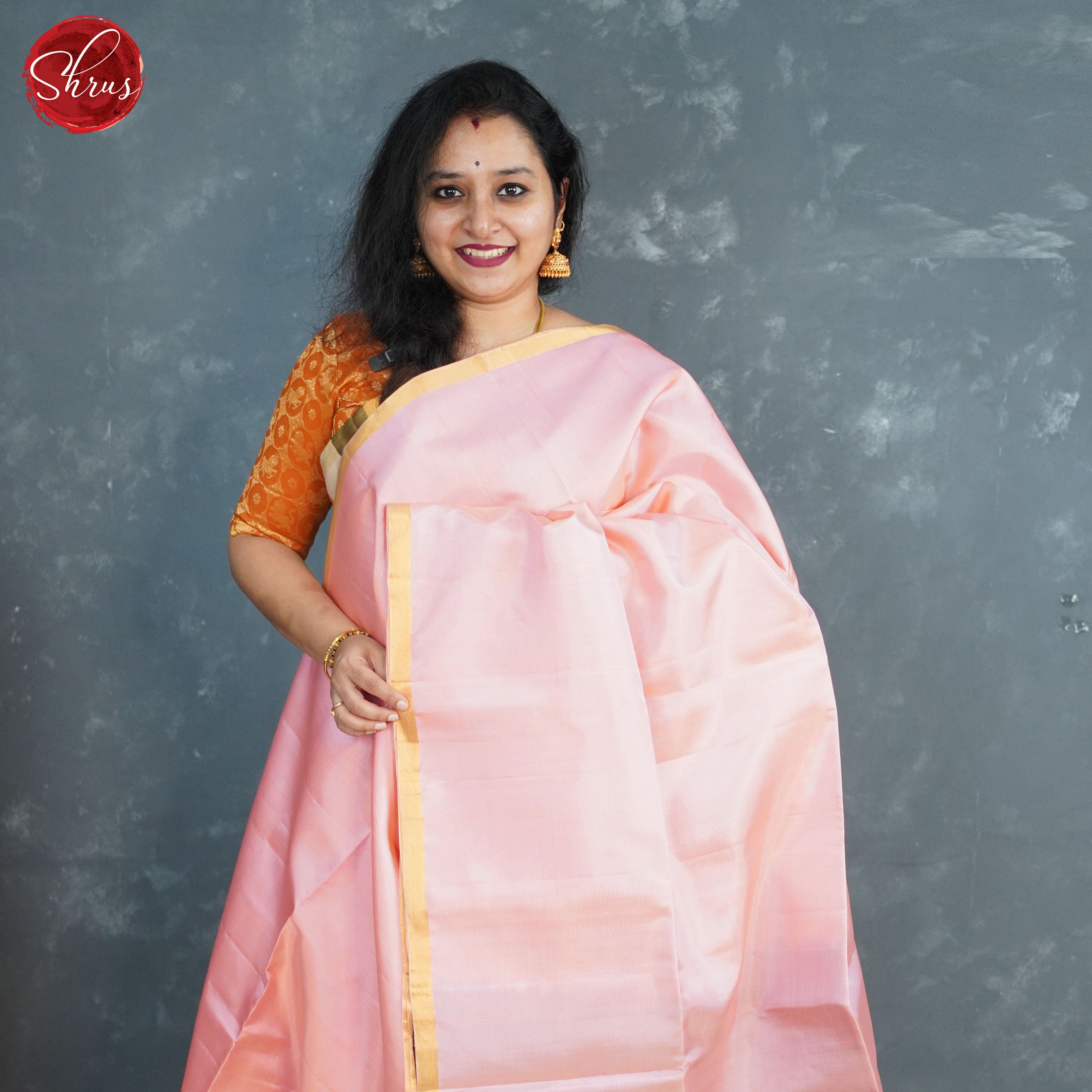 Candy Pink and Deep wine- Soft Silk Saree - Shop on ShrusEternity.com