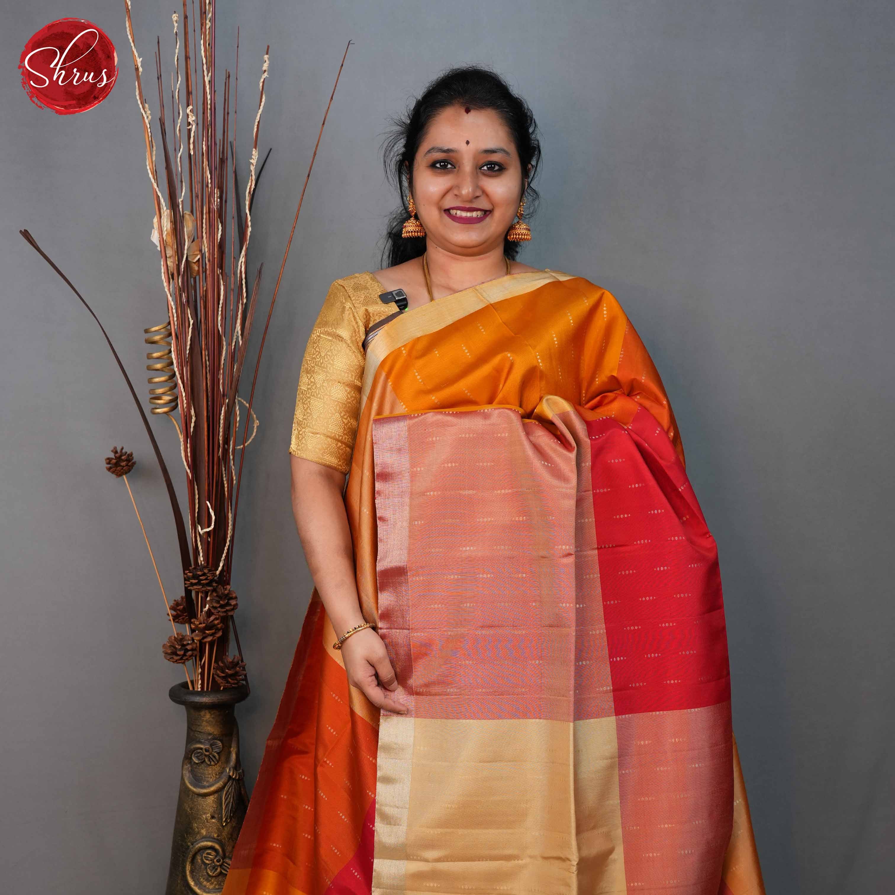 Multicolor and beige - Soft Silk Saree - Shop on ShrusEternity.com