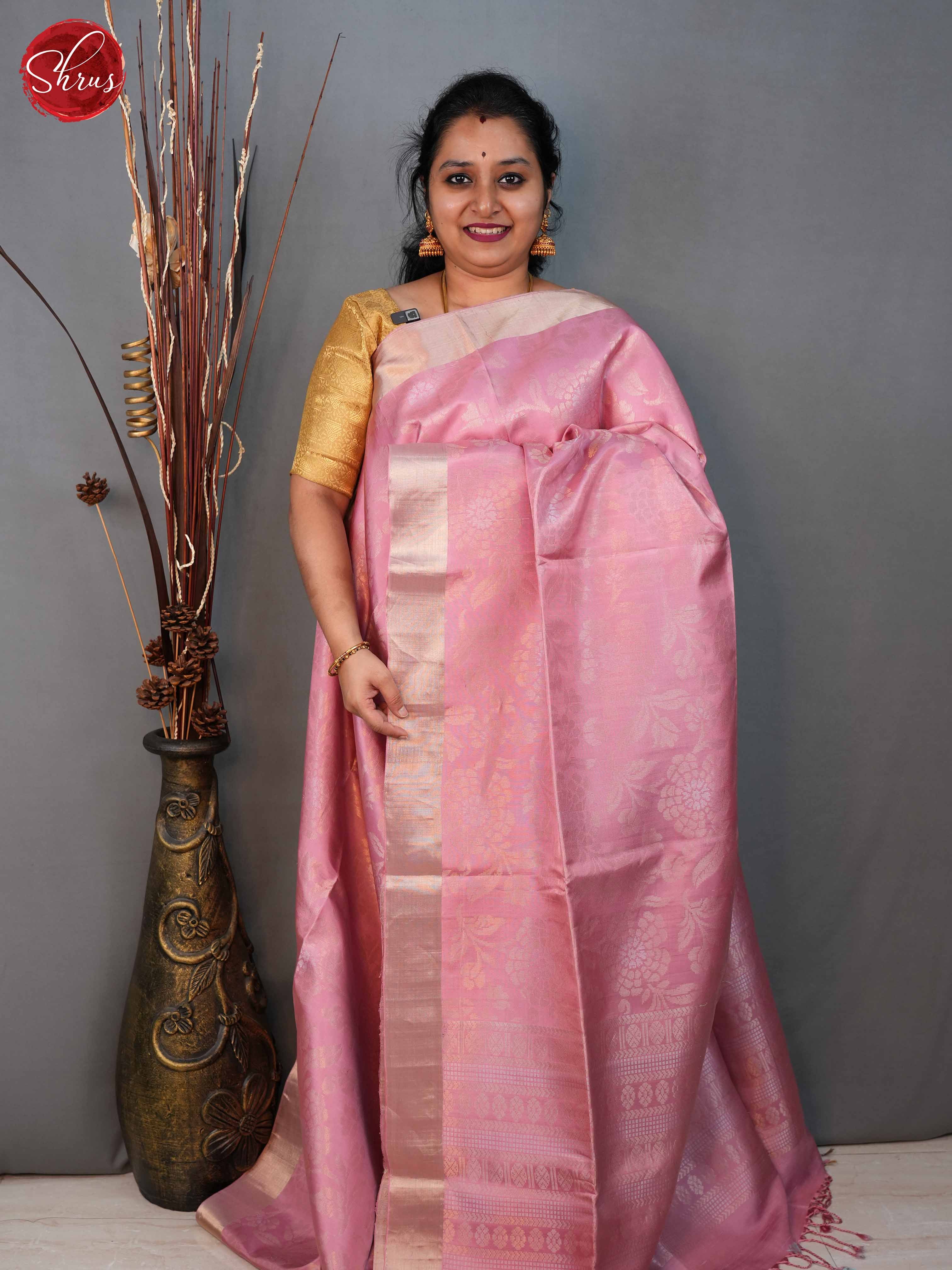 Pink(Single tone)- Soft Silk Saree - Shop on ShrusEternity.com