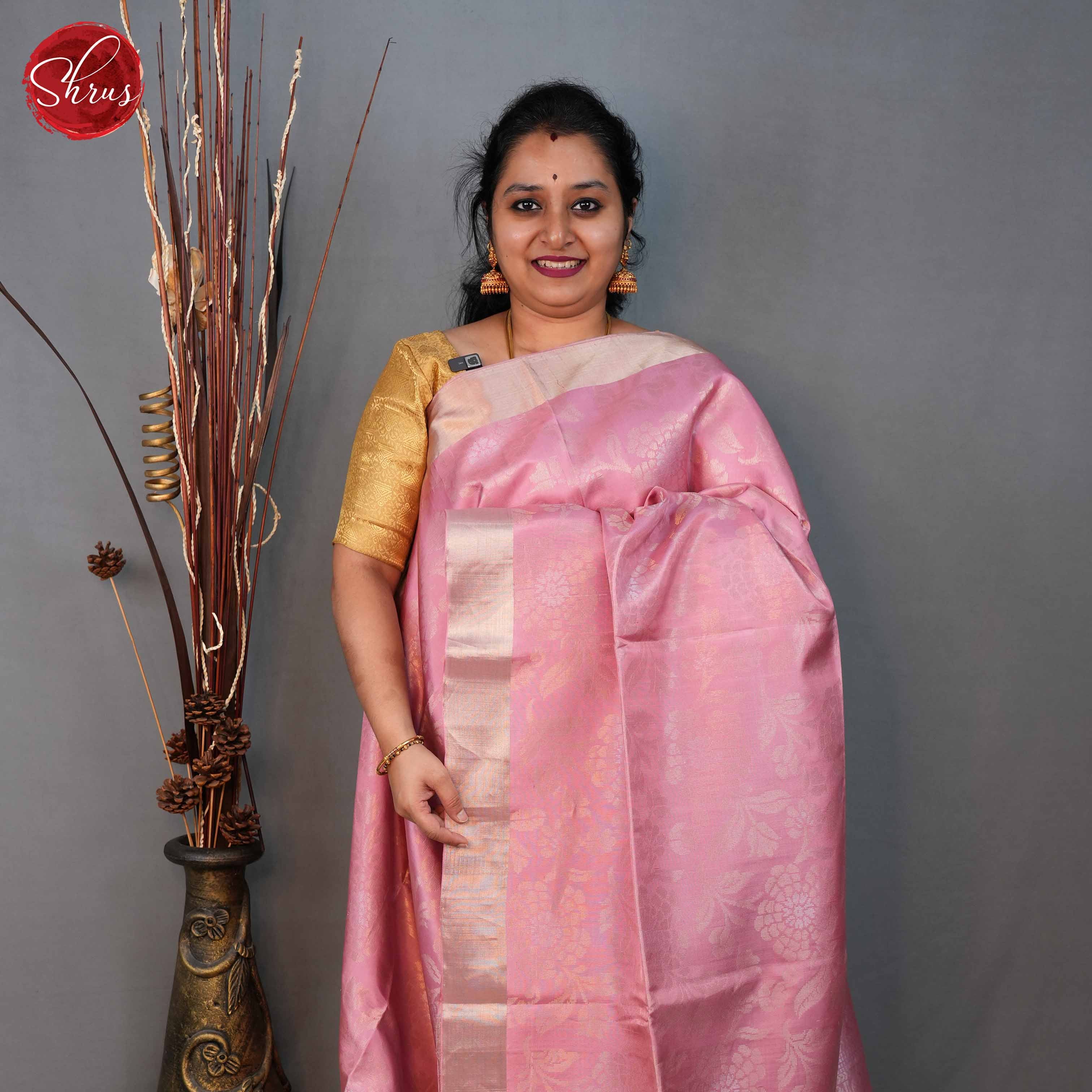 Pink(Single tone)- Soft Silk Saree - Shop on ShrusEternity.com