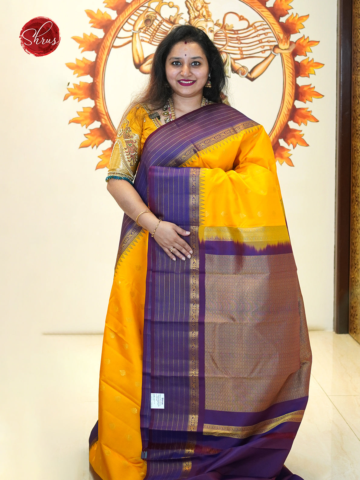 CBS09068 - Kanchipuram silk Saree - Shop on ShrusEternity.com