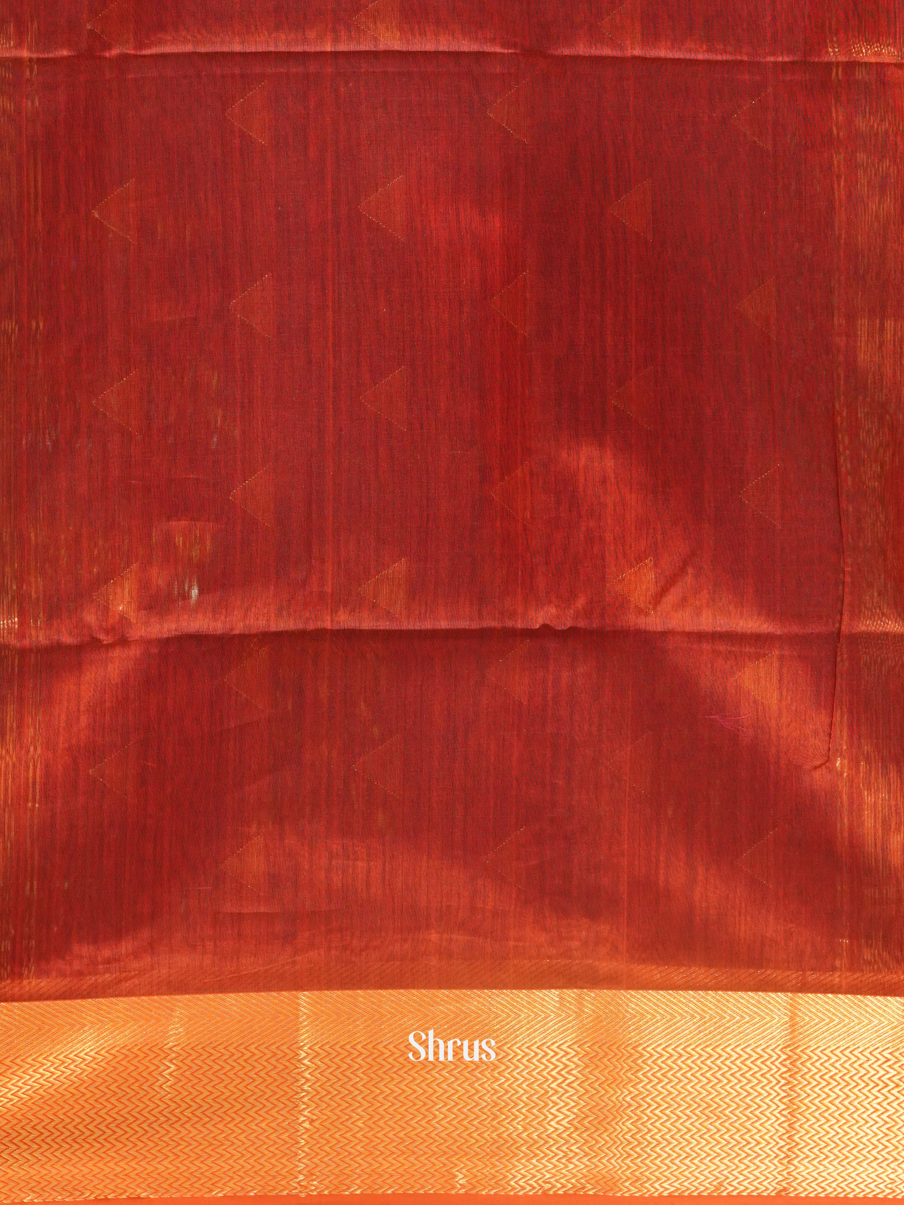 Green & Red  - Maheshwari silkcotton  Saree