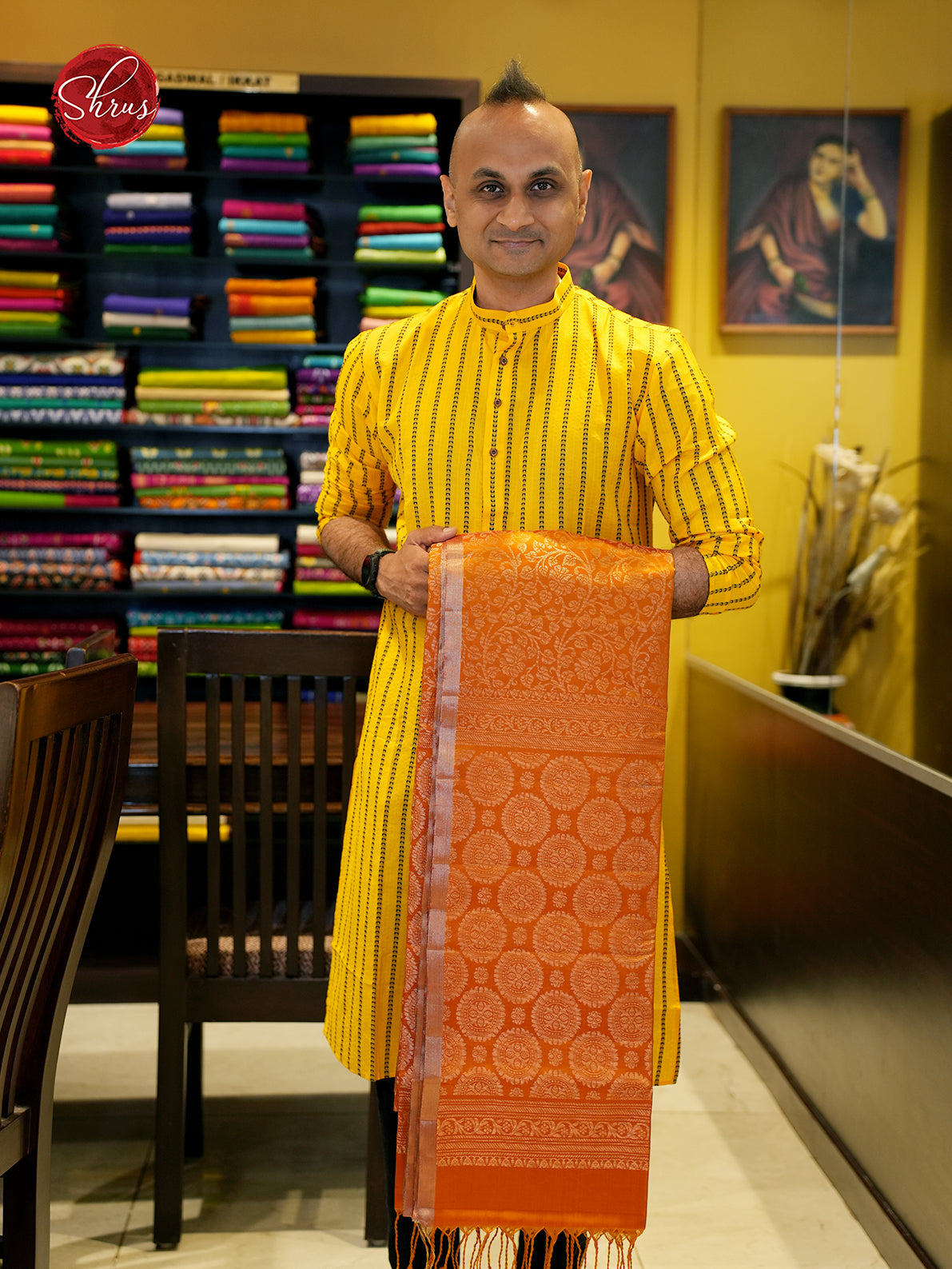 Orange(Single Tone)- Soft Silk Saree - Shop on ShrusEternity.com