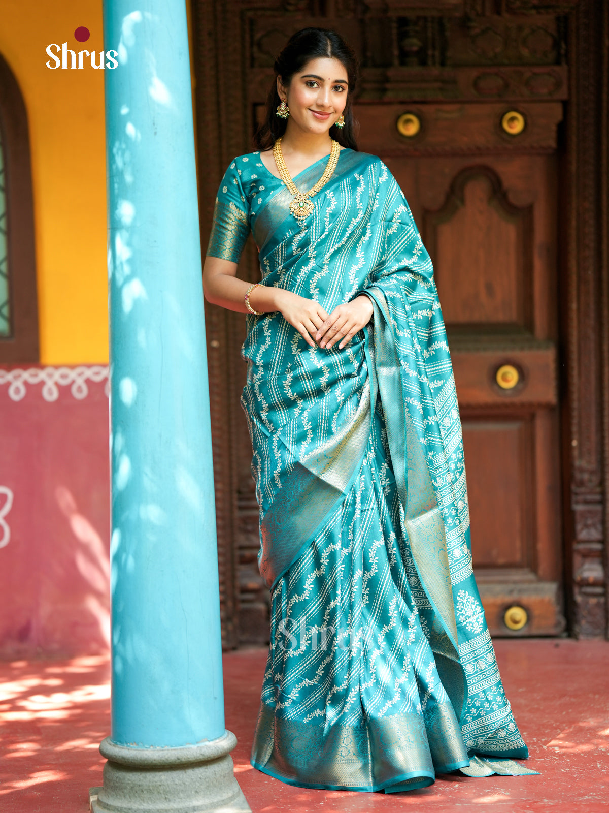 EBS04007 - Semi Crepe - Saree - Shop on Shrus.com