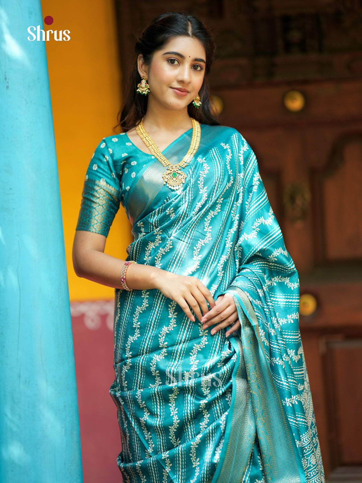 EBS04007 - Semi Crepe - Saree - Shop on Shrus.com