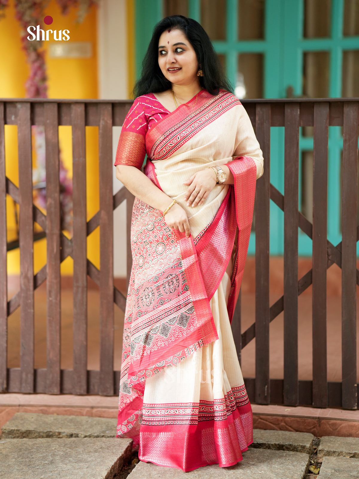 EAS30464 - Semi Crepe - Saree - Shop on Shrus.com
