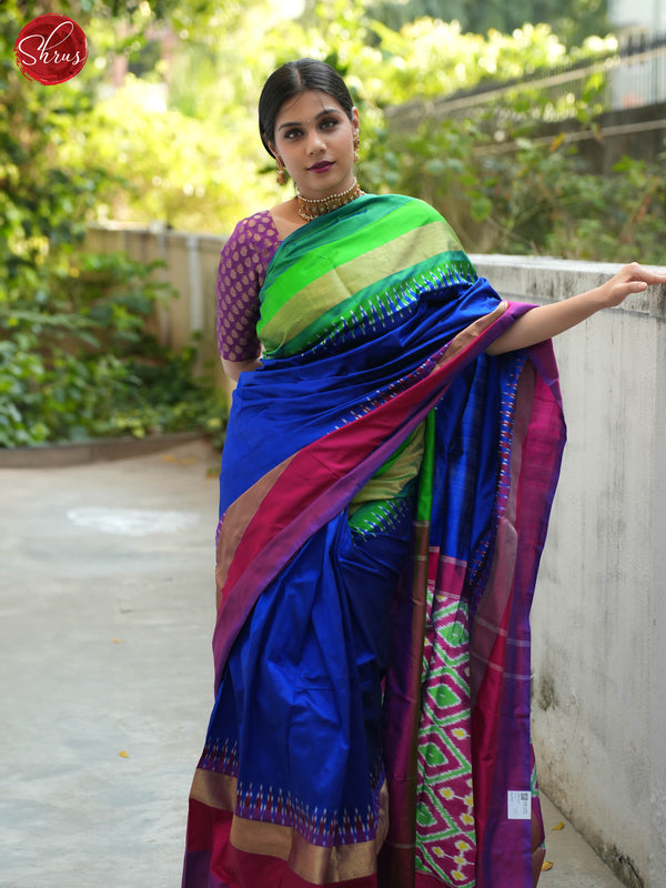 Traditional Ilkal Solid Colored Saree – Essence of India