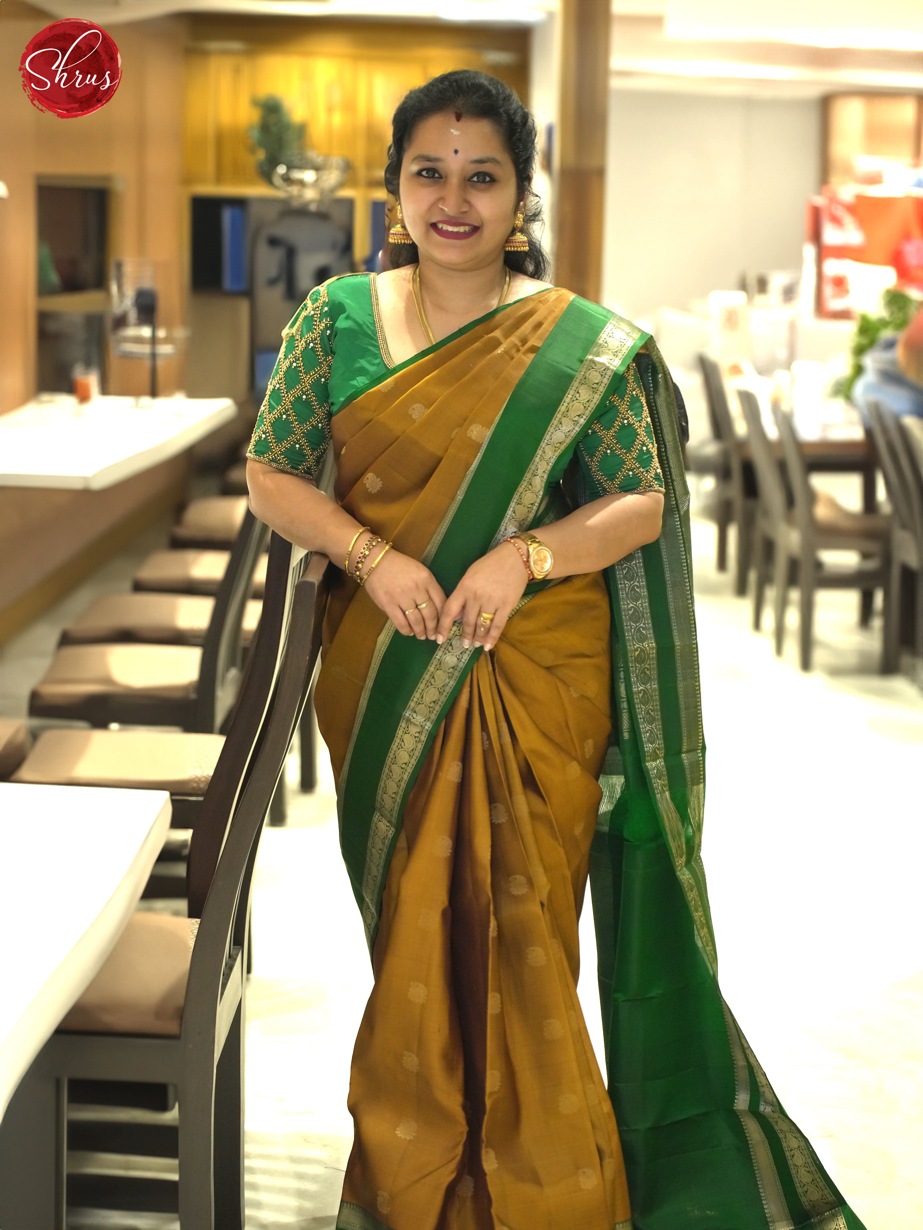 Mathulir Green & Green - Soft Silk Saree - Shop on ShrusEternity.com