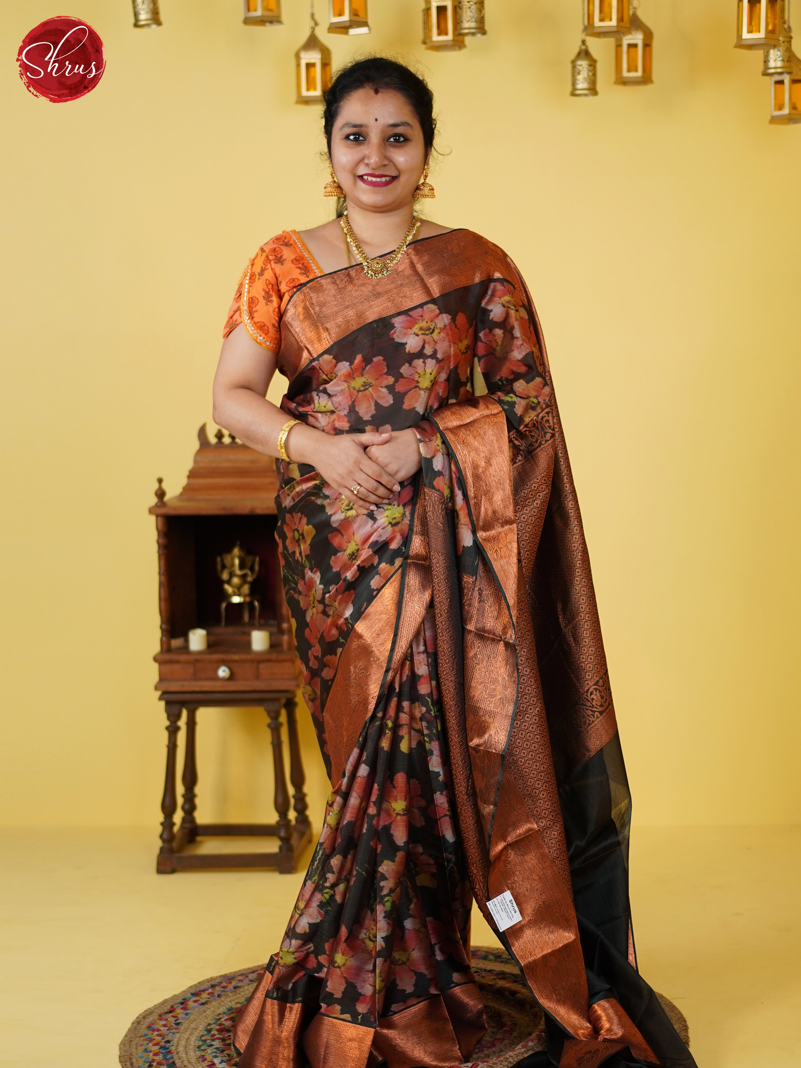 Green(Single Tone) - Kanchipuram-halfpure Saree - Shop on ShrusEternity.com