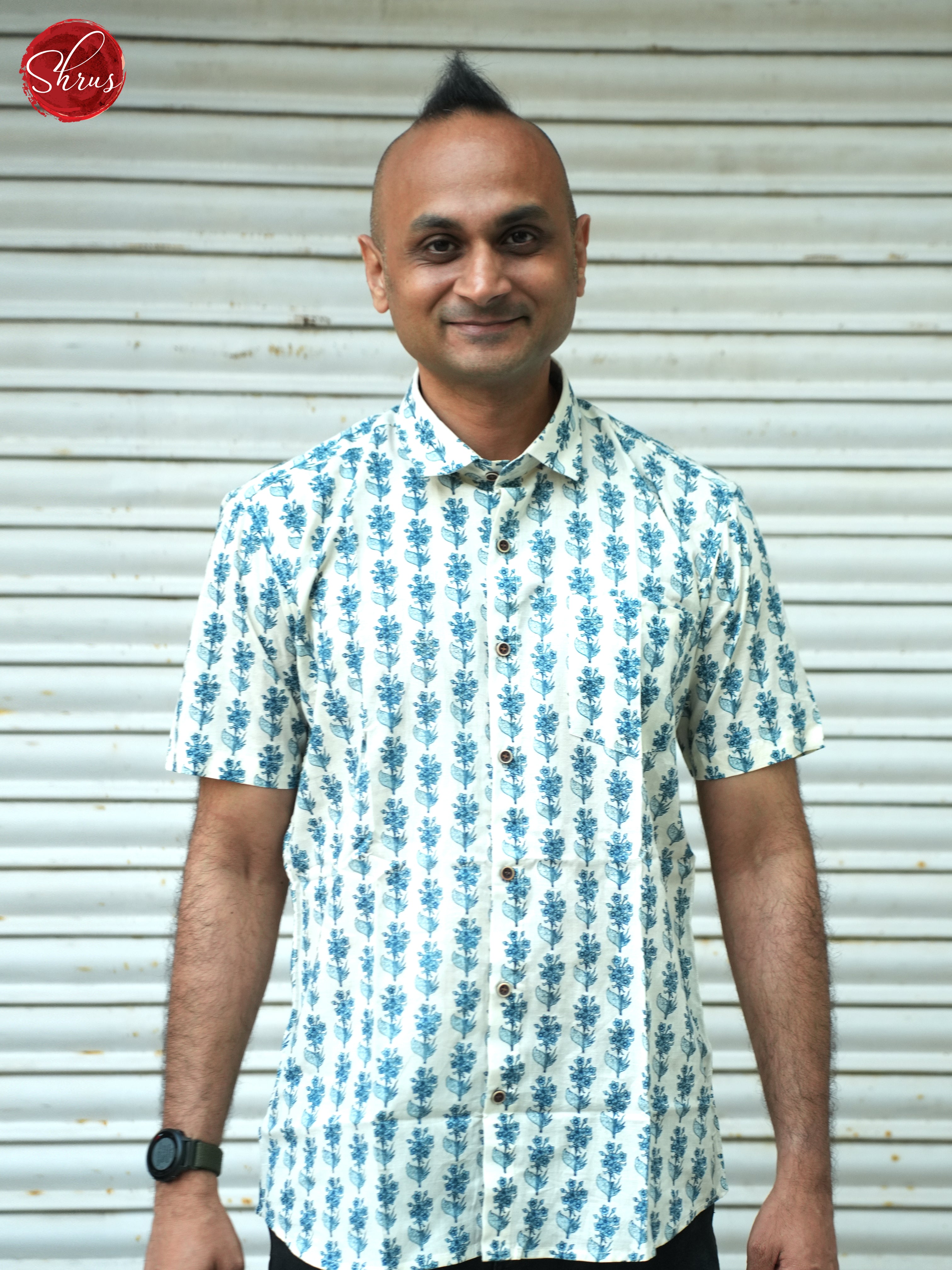 Cream & Blue - Readymade Shirts - Shop on ShrusEternity.com