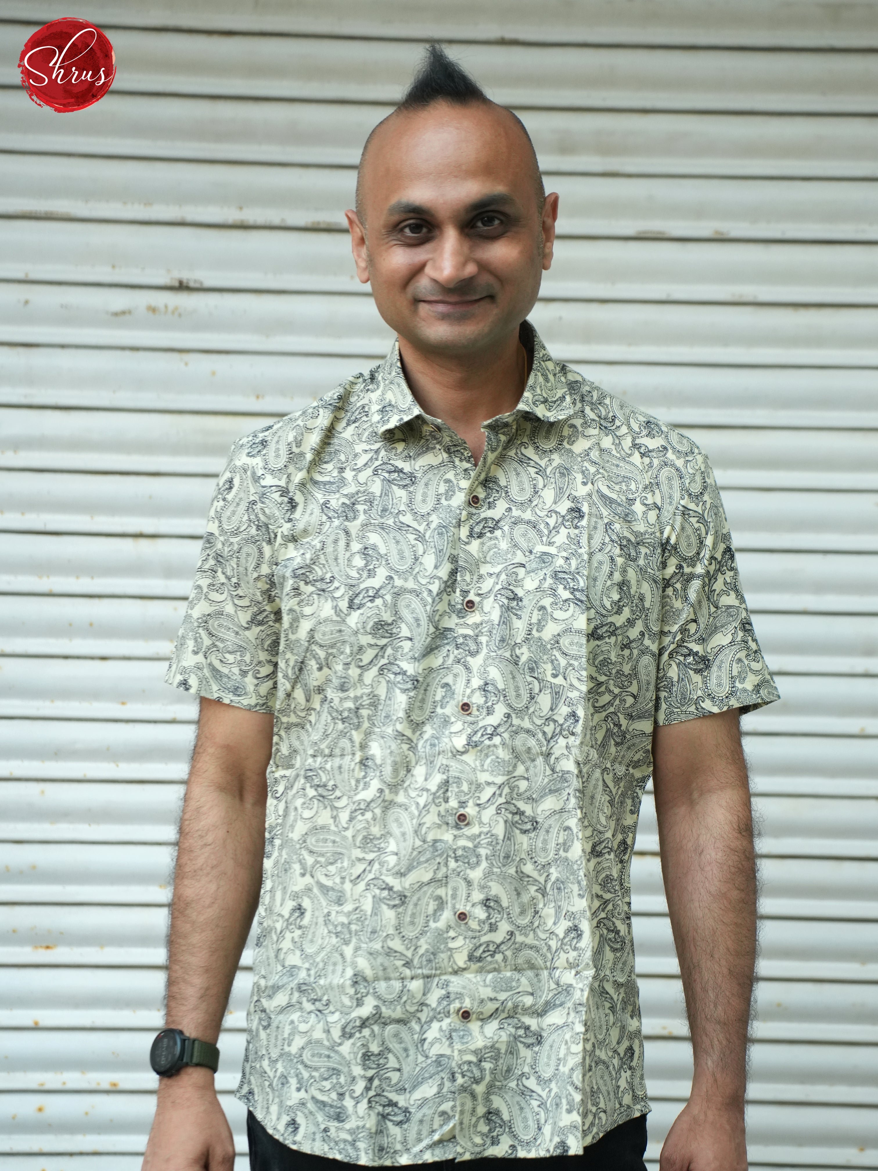 Cream & Green- Readymade Shirts - Shop on ShrusEternity.com