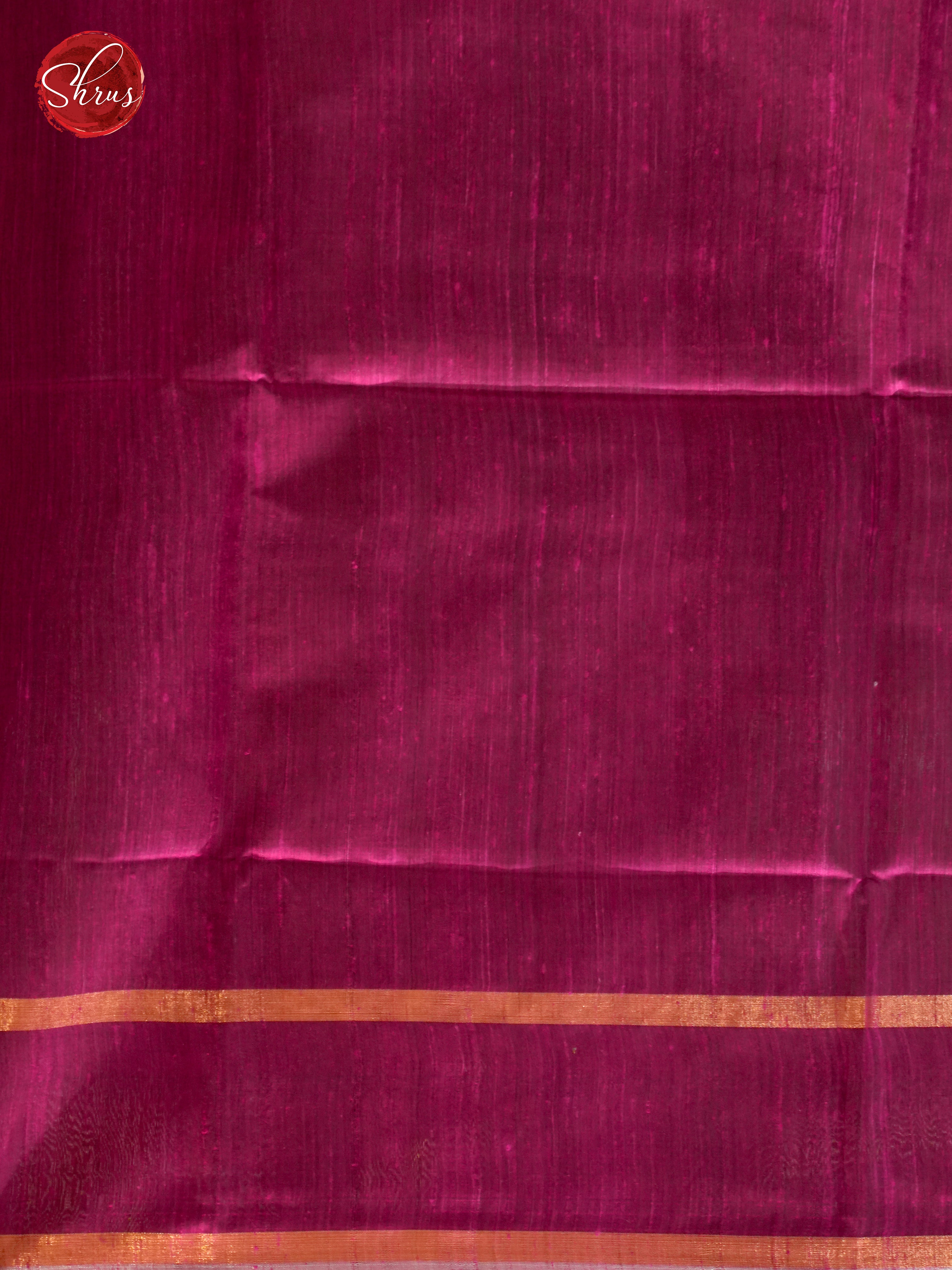 Elachi Green & Majenta - Raw Silk Saree - Shop on ShrusEternity.com