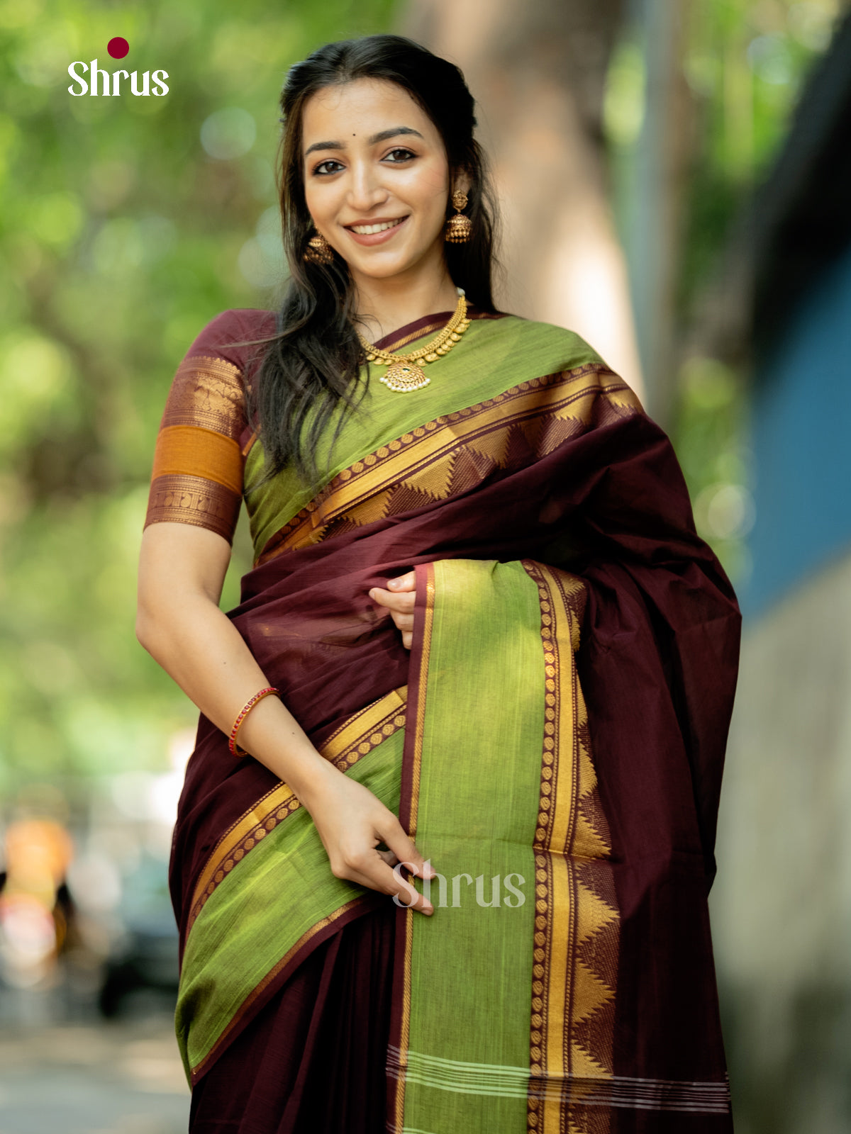 Chettinad Cotton Saree - ECS18071 - Shop on Shrus.com