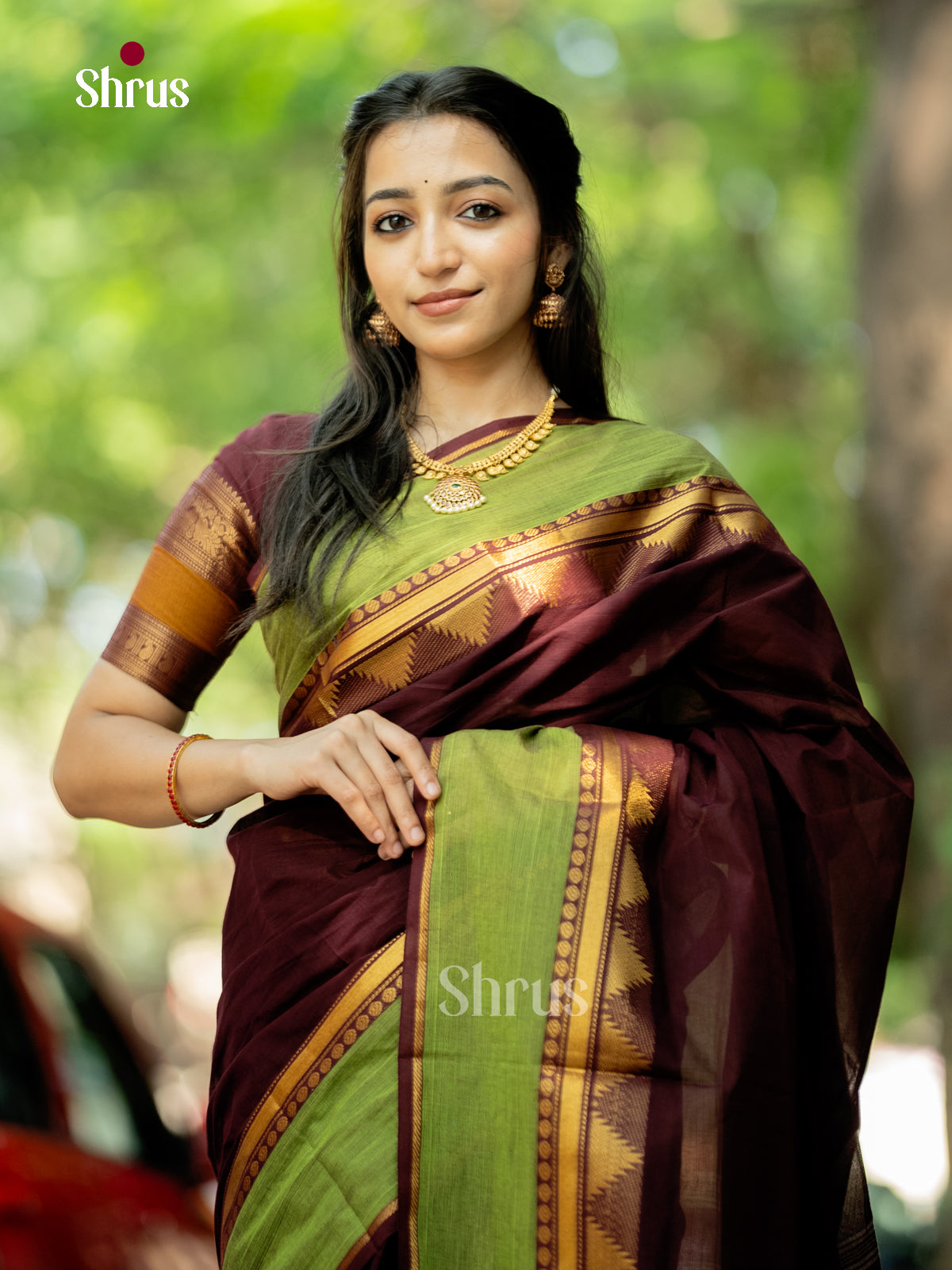 Chettinad Cotton Saree - ECS18075 - Shop on Shrus.com