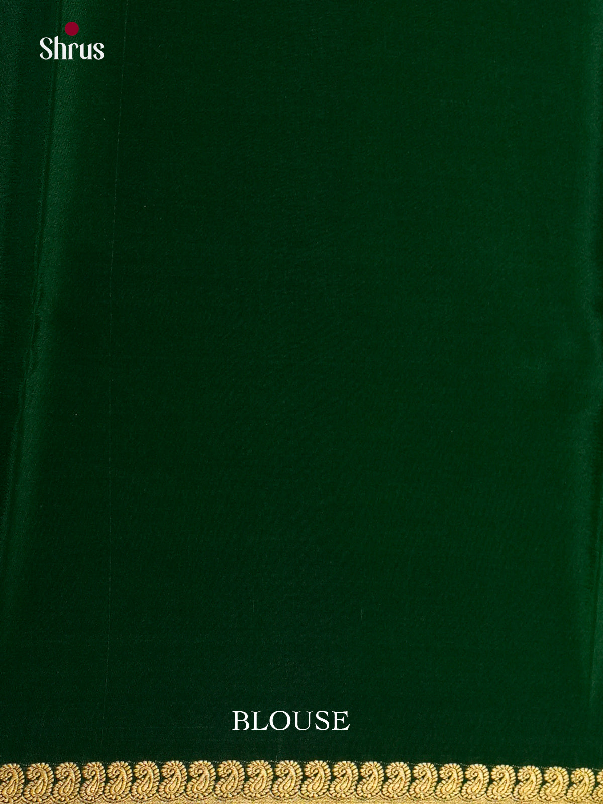 Buy Serene Dark Green Mysore Crepe Silk Saree with Plain Body, Thin Zari Border & Traditional Pallu