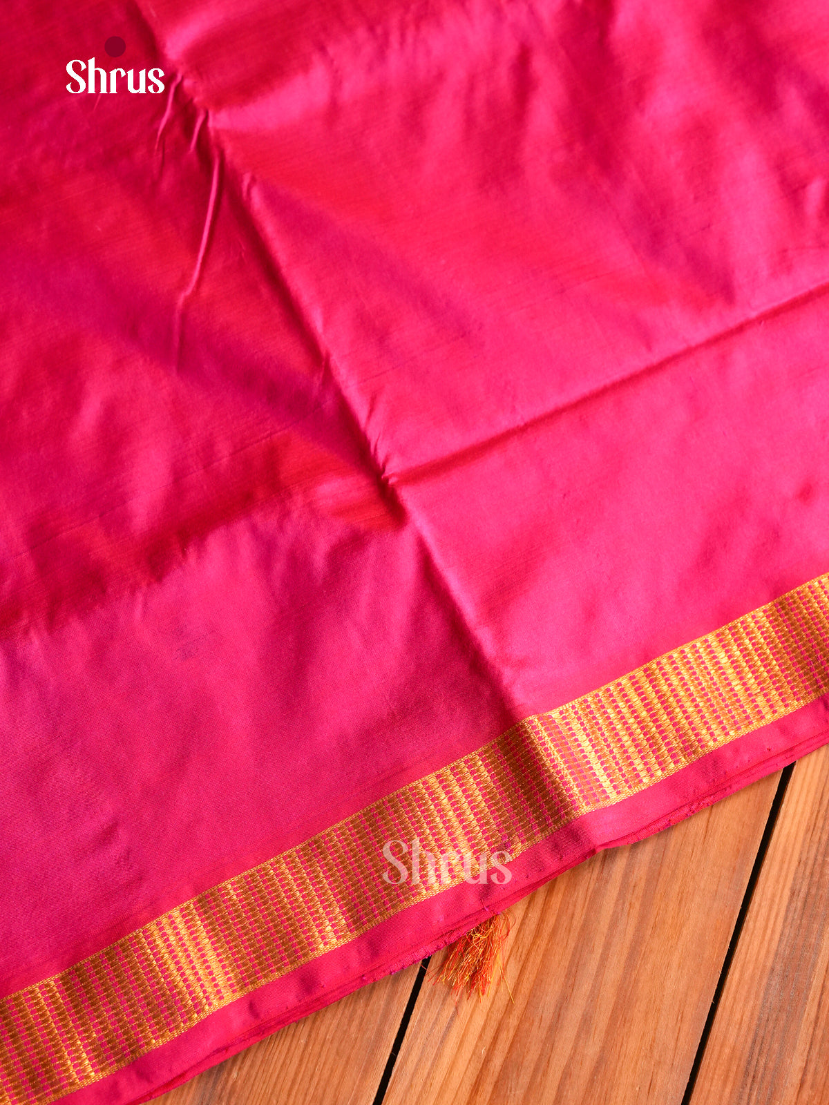 Dashing Rose Pink 9Yards Kanchipuram Sarees With Plain Body | Self Kaddi Zari & Chit Pallu