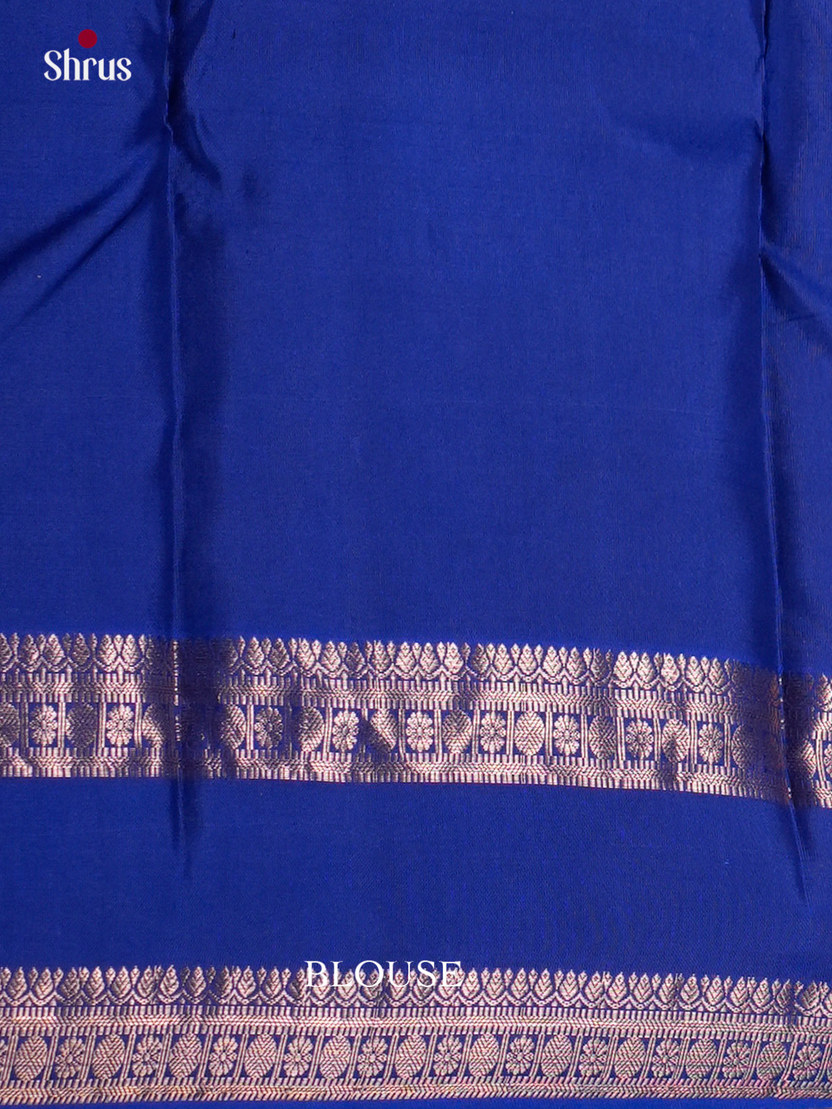 Buy Chic Deep Blue Kanjivaram Saree With Zari Woven Grids, Rettaipet Border & Brocade Pallu