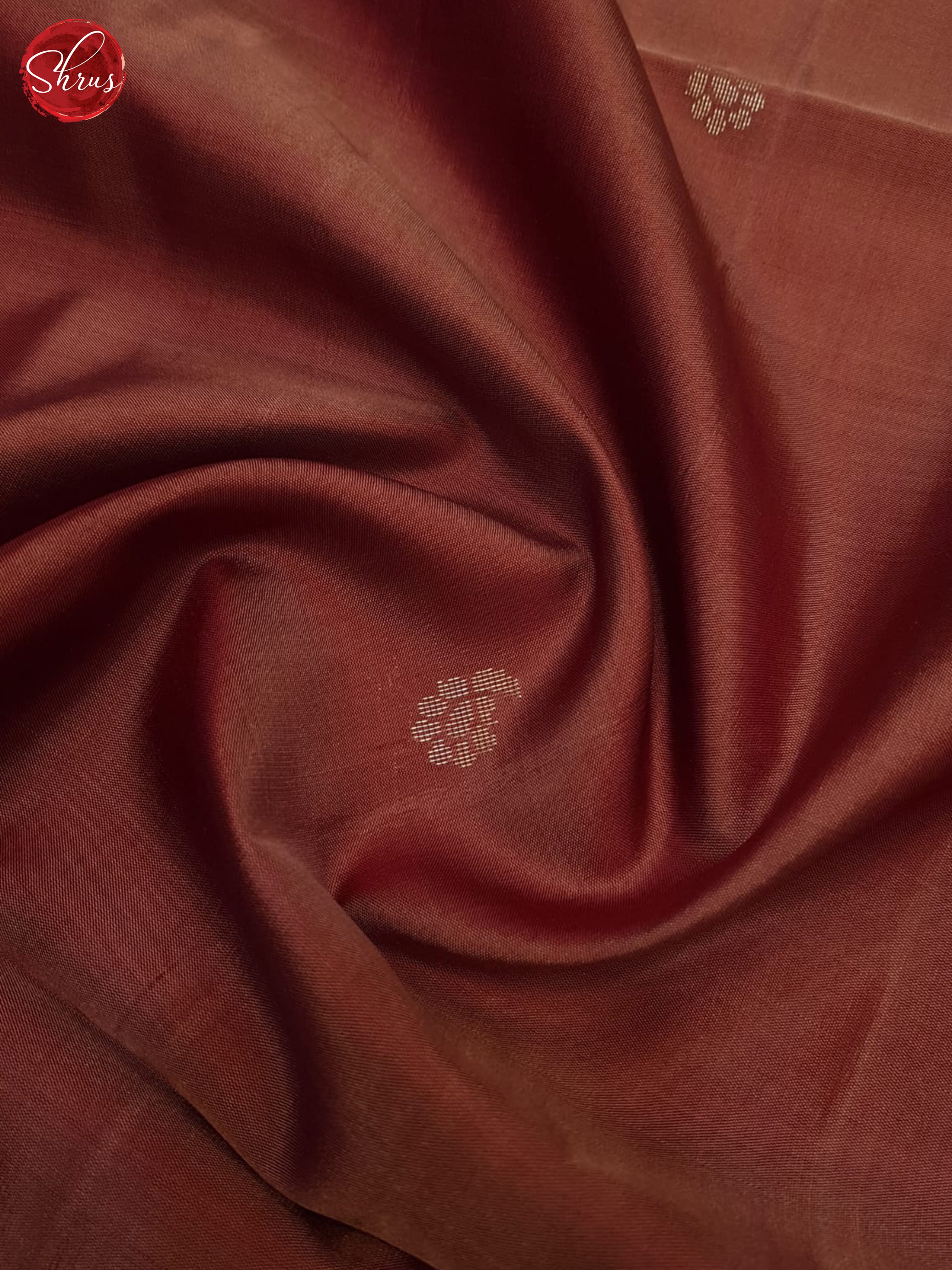 Timeless Deep Maroon Silk Saree With Small Buttas, Zari Woven Border & Brocade Pallu