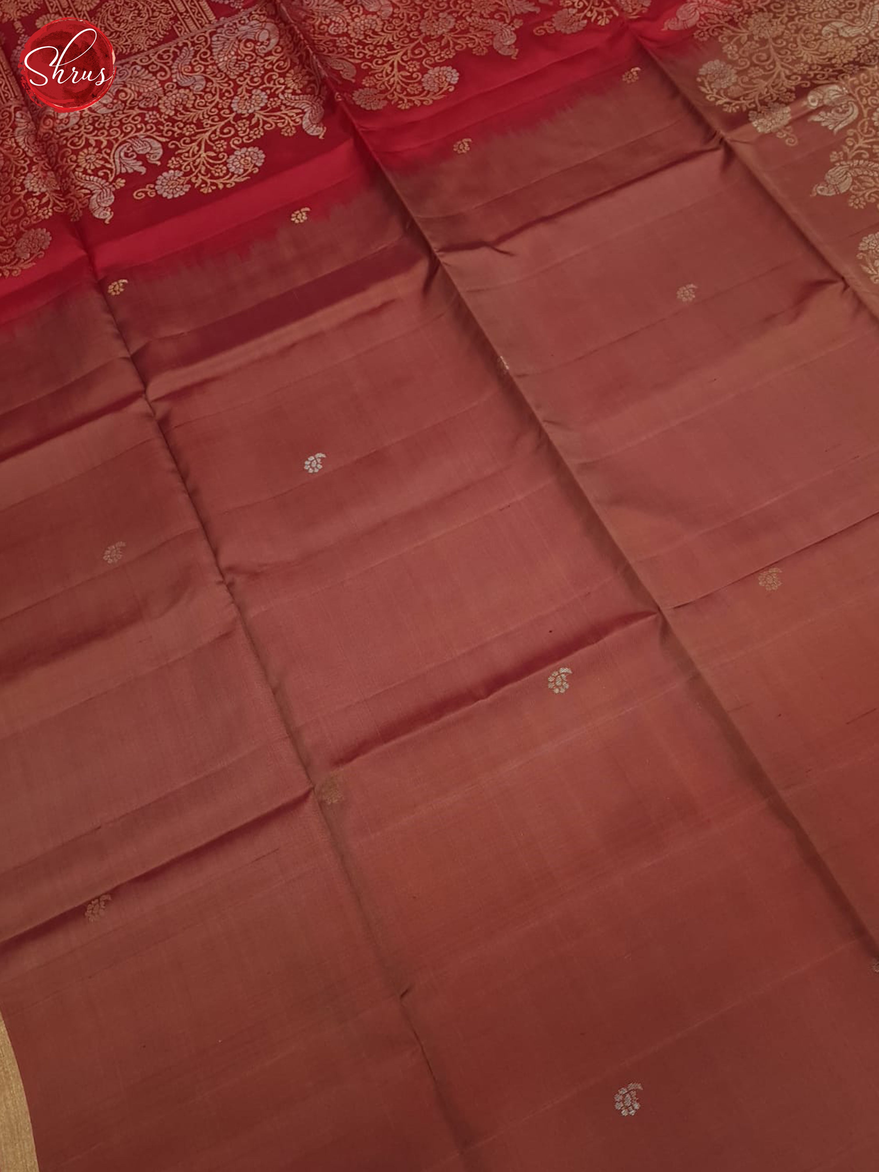 Timeless Deep Maroon Silk Sarees With Small Buttas, Zari Woven Border & Brocade Pallu