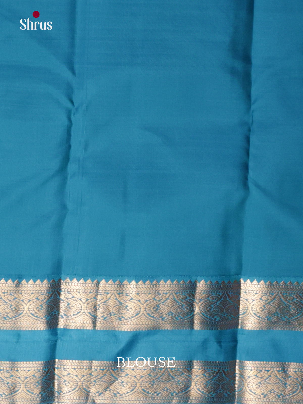 Striking Orange Bridal Saree With Zari Buttas & Blue Rettaipet Border