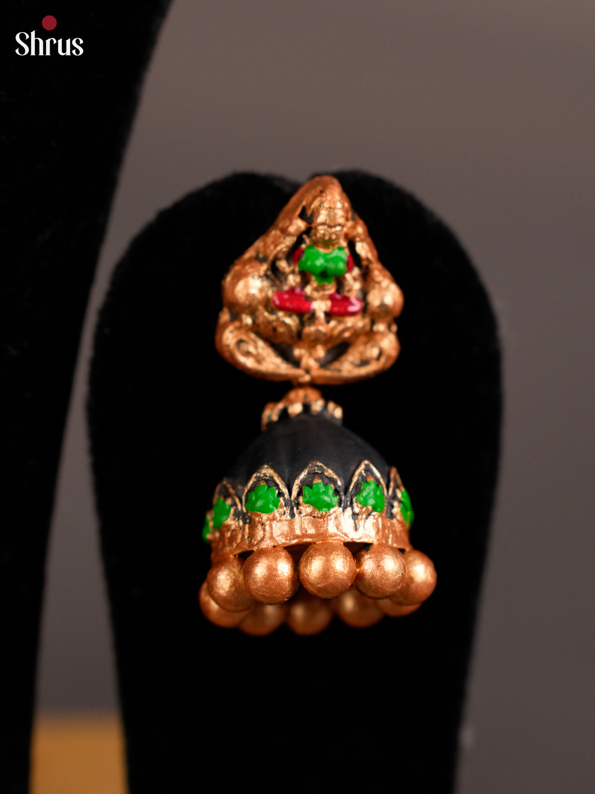 Exquisite Handcrafted necklace with padmaswamy sayana kolam terracotta set- EAJ16003 - Shop on Shrus.com