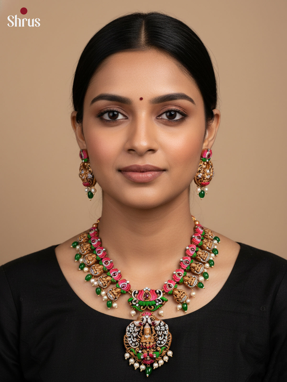 Beautiful Handcrafted Lakshmi Terracotta set -EAJ16008