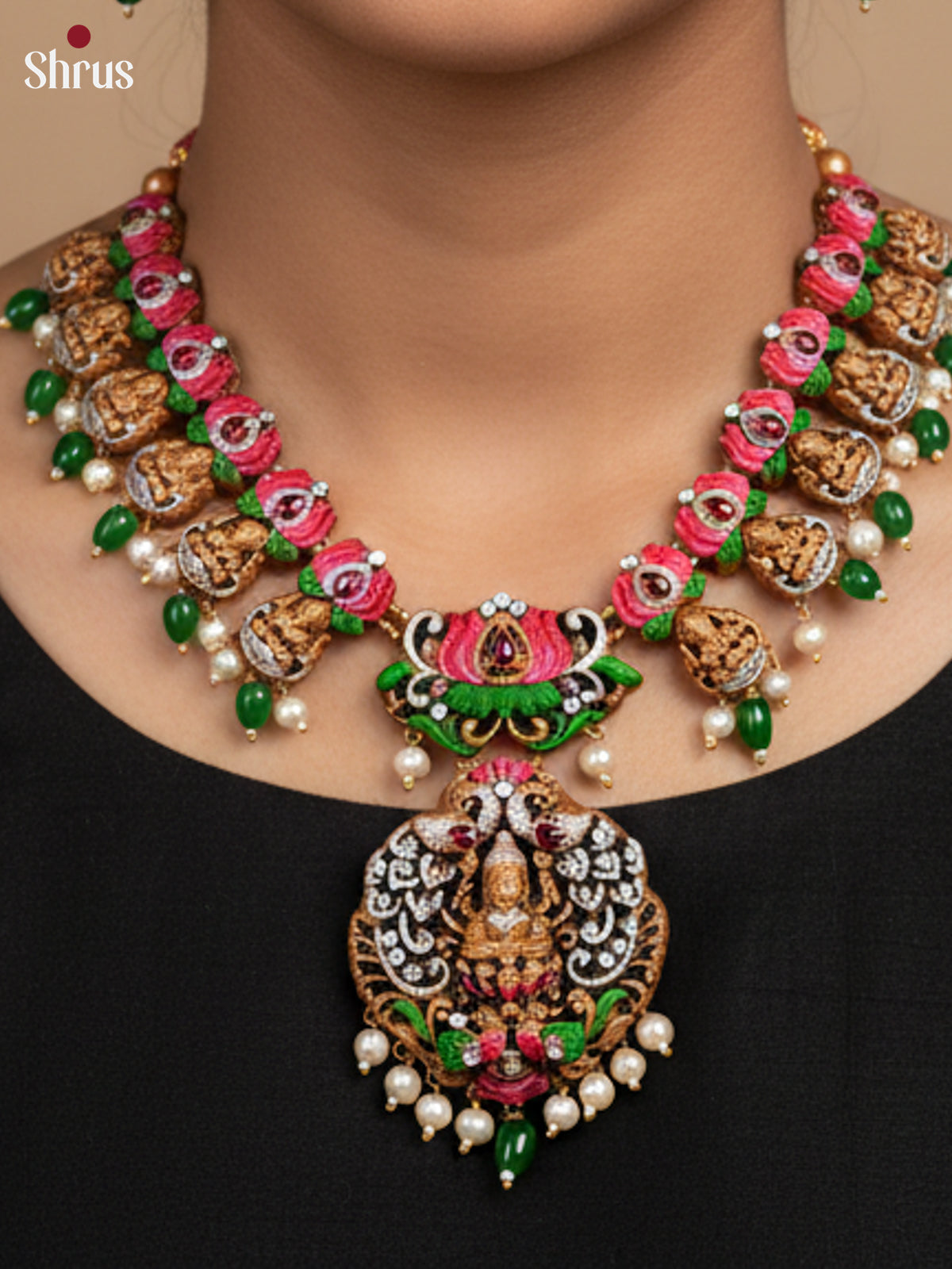 Beautiful Handcrafted Lakshmi Terracotta set -EAJ16008