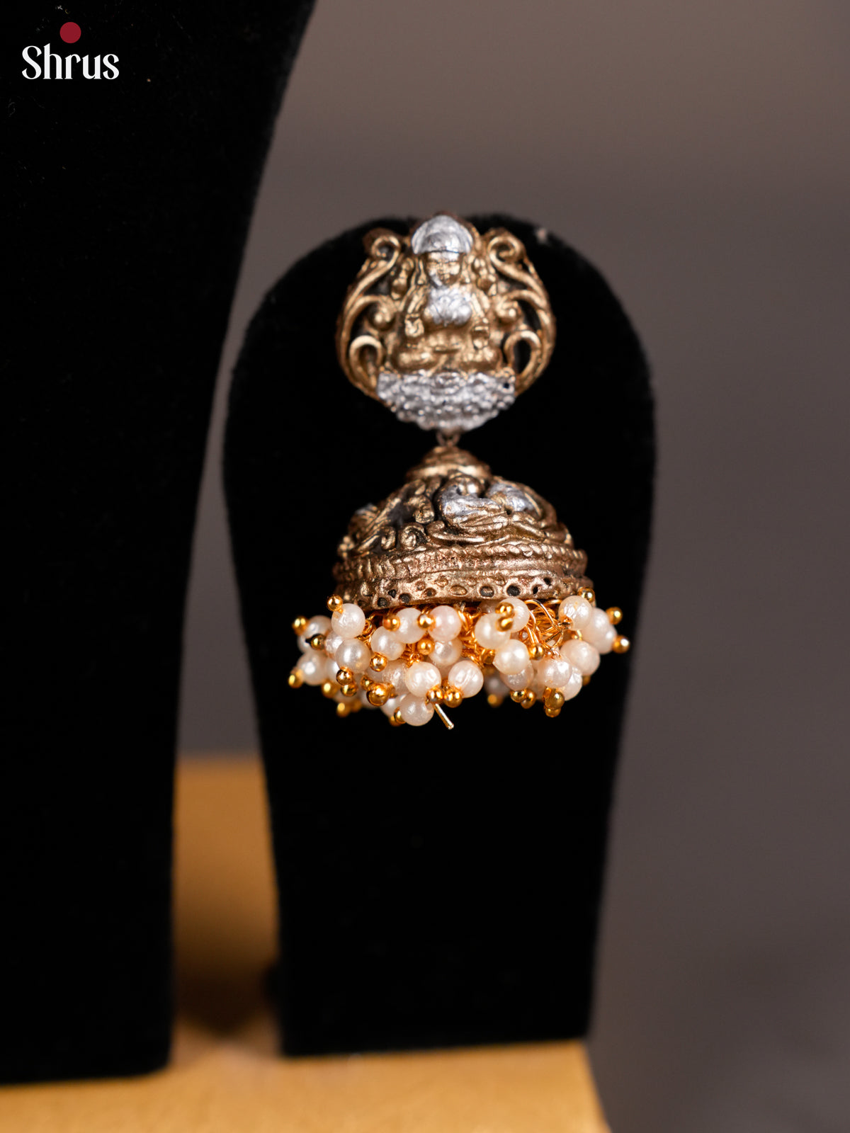 Traditional Gajalakshmi Necklace  Terracotta Set - EAJ20001 - Shop on Shrus.com