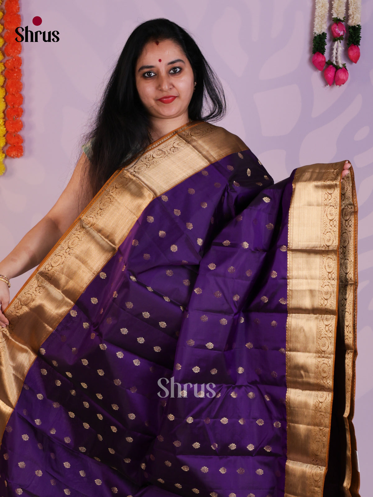 EAS03041 - Kanchipuram Butta design Saree - Shop on Shrus.com