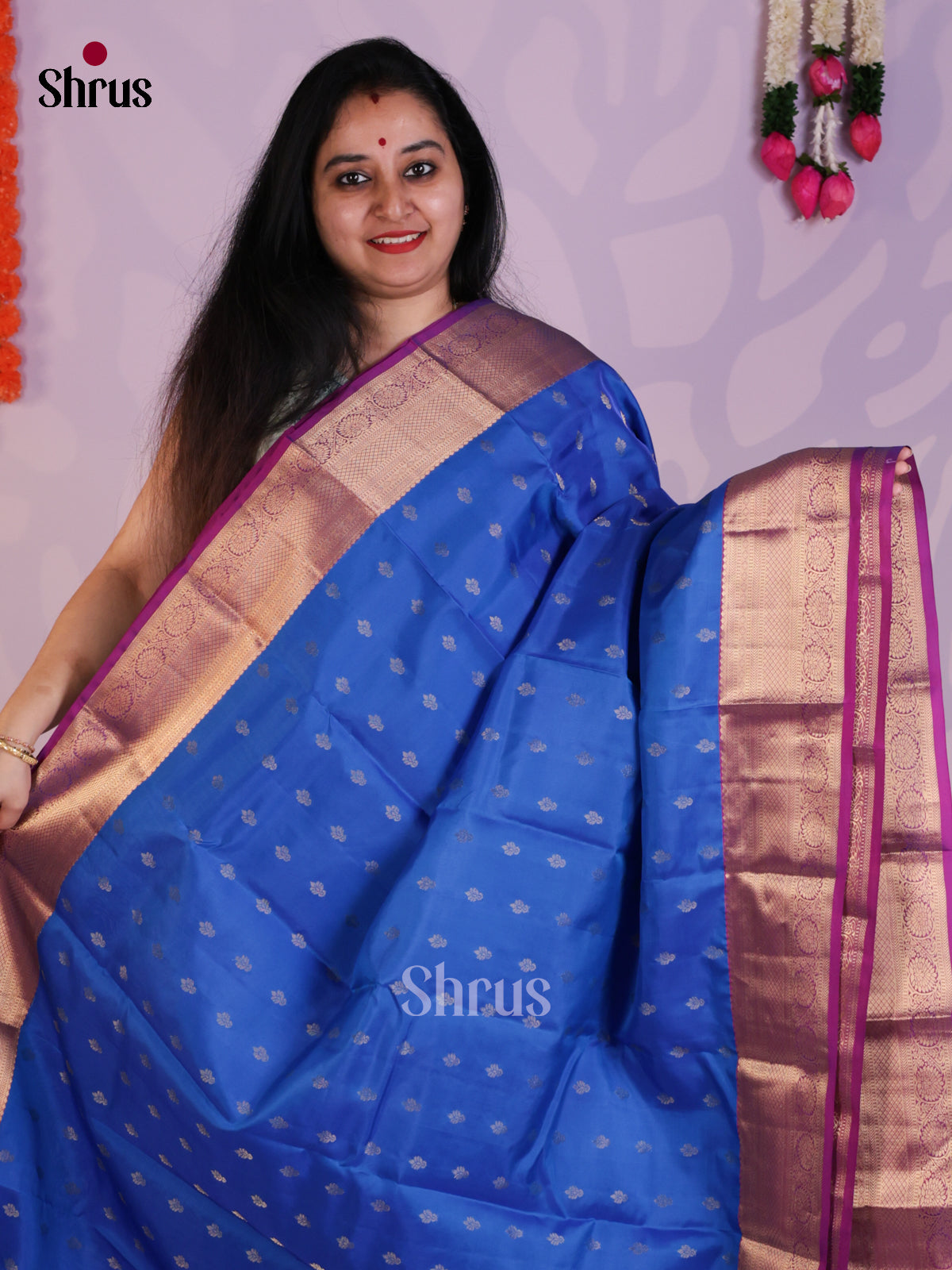 EAS03044 - Kanchipuram Butta design Saree - Shop on Shrus.com