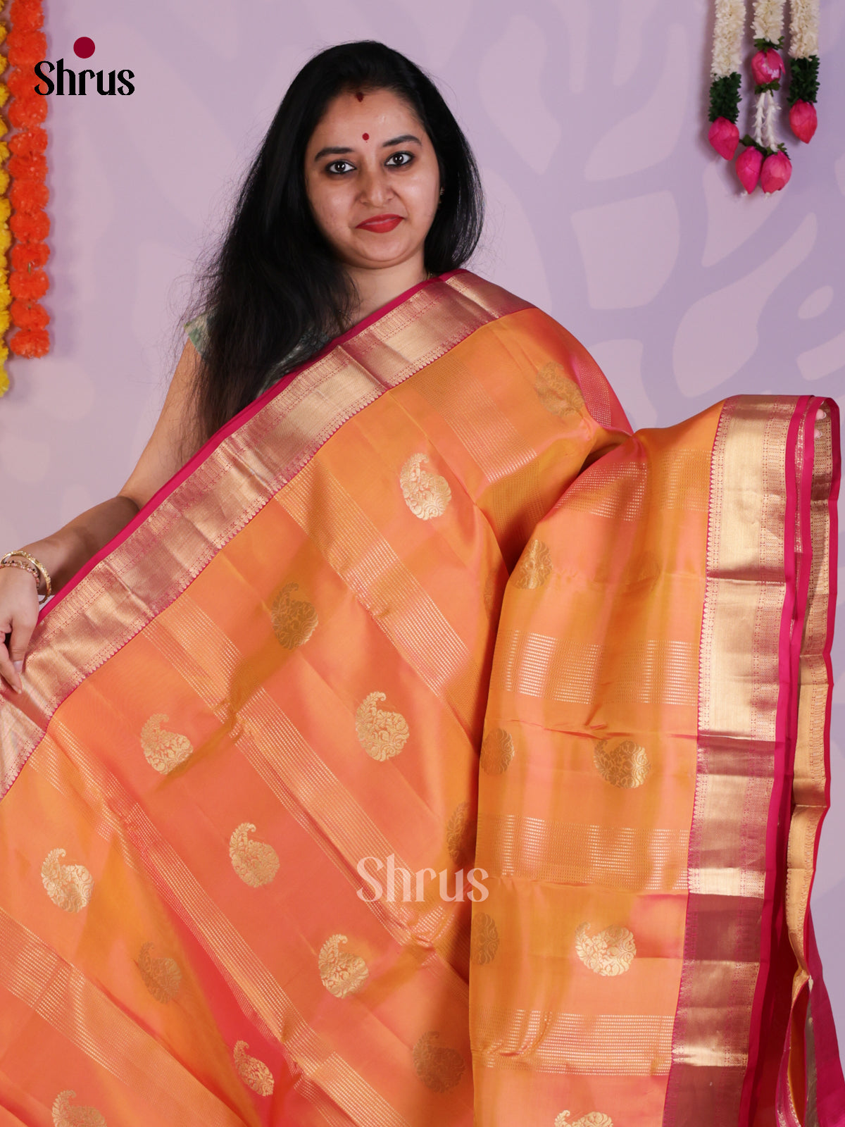 EAS03046 - Kanchipuram Butta design Saree