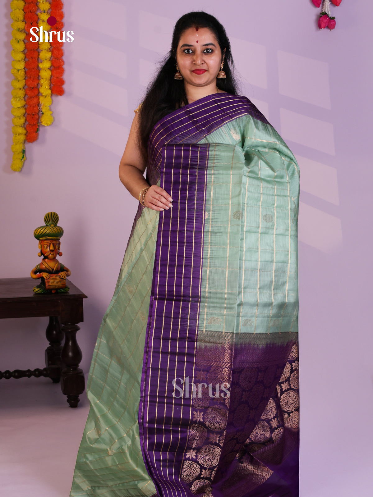 EAS08018 - Soft Silk Saree - Shop on Shrus.com