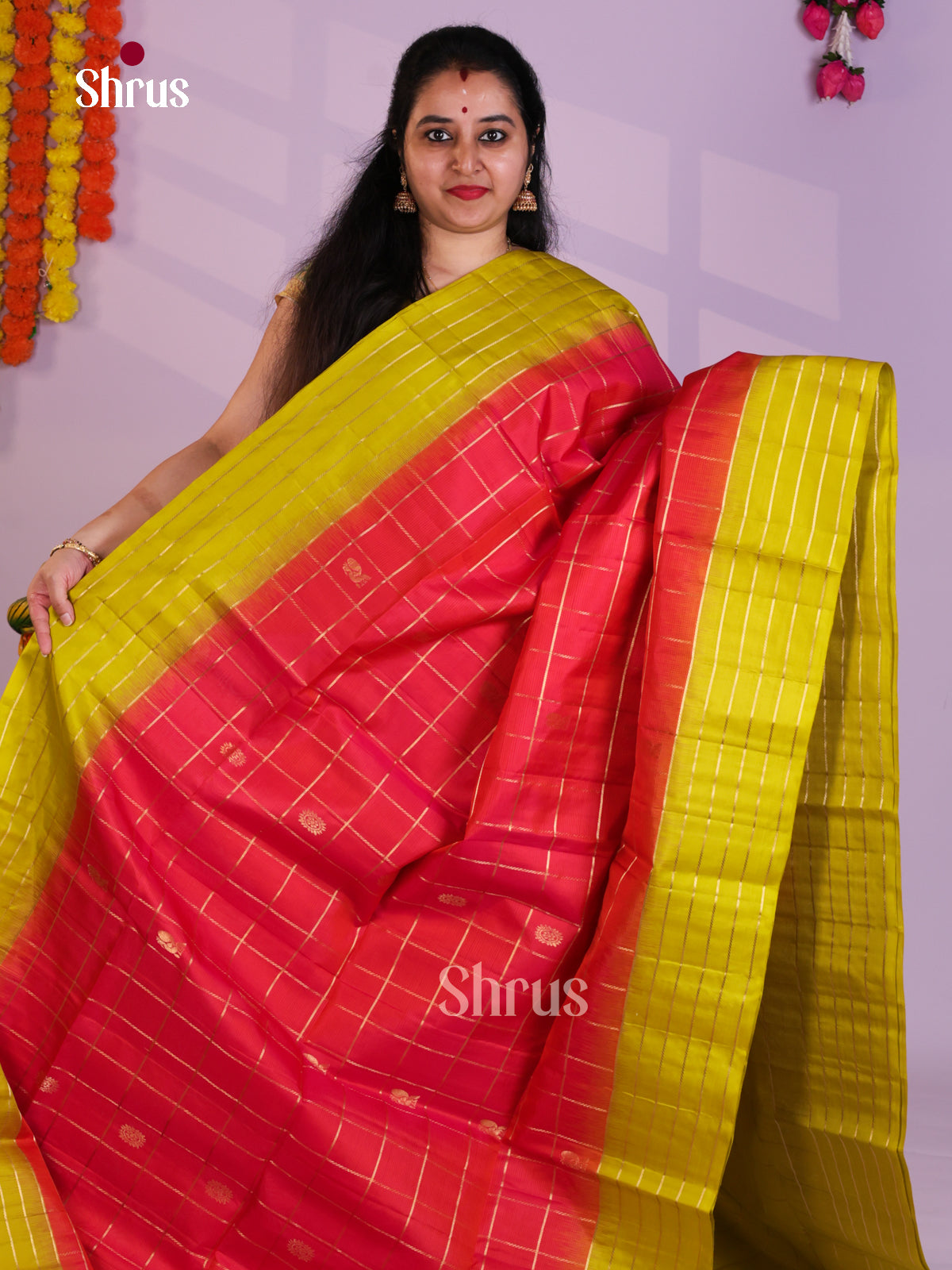 EAS08021 - Soft Silk  Saree - Shop on Shrus.com