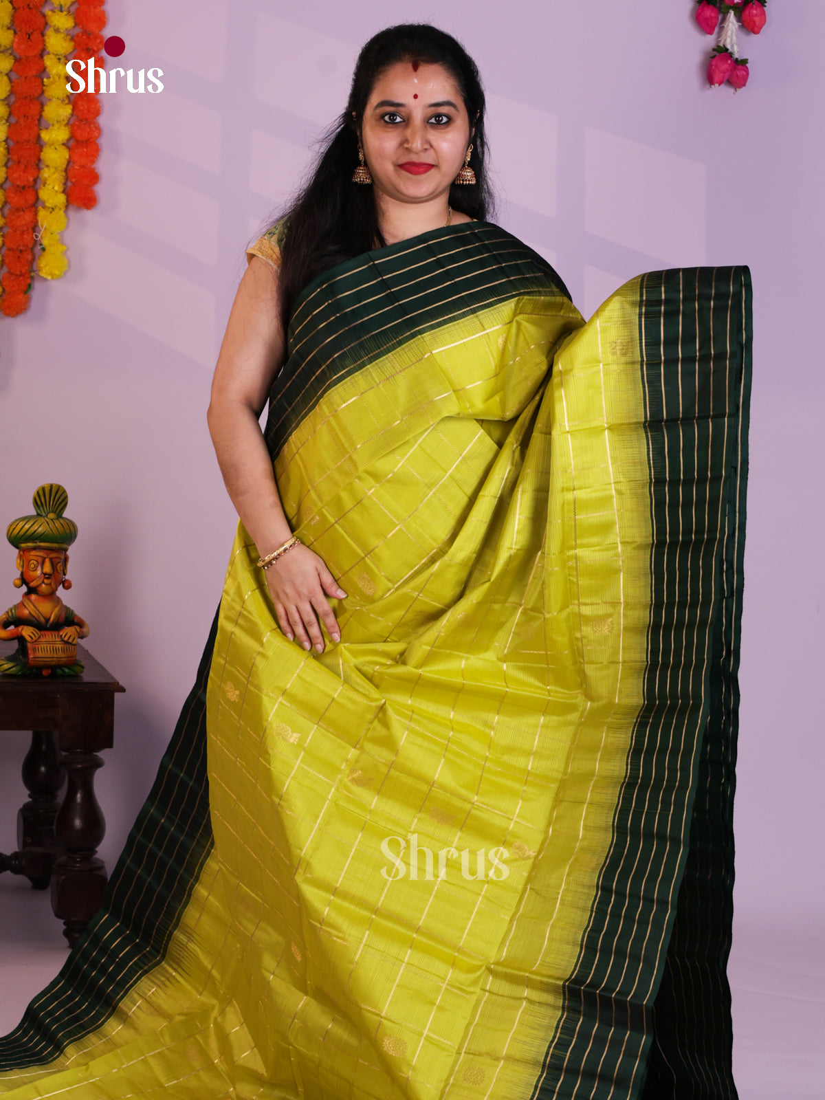 EAS08022 - Soft Silk (HR) Saree - Shop on Shrus.com