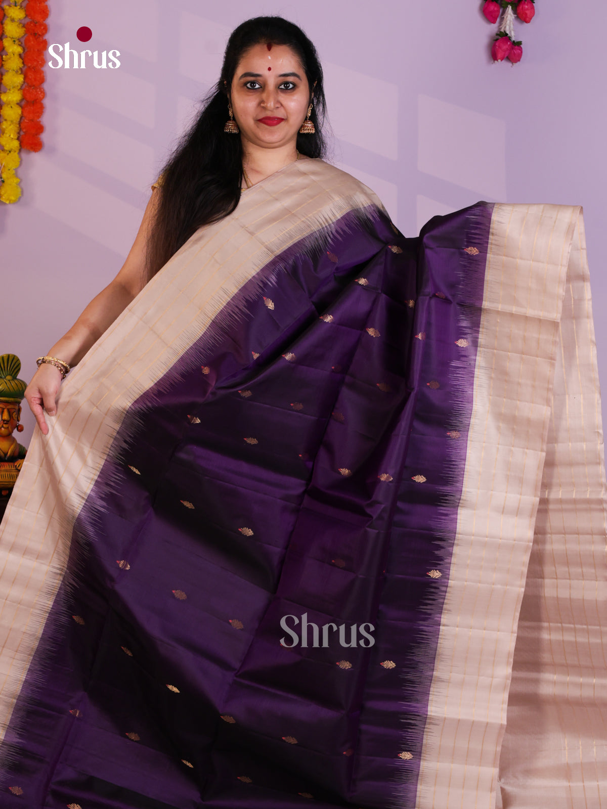 EAS08023 - Soft Silk (HR) Saree - Shop on Shrus.com