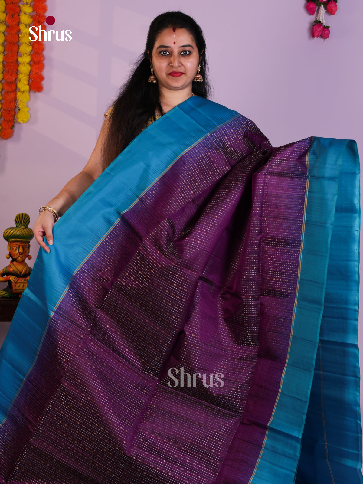 EAS08025 - Soft Silk  Saree - Shop on Shrus.com