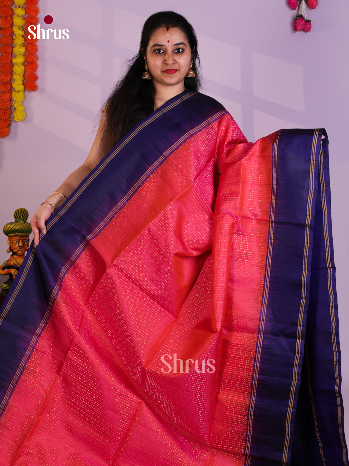 EAS08032 - Soft Silk  Saree - Shop on Shrus.com